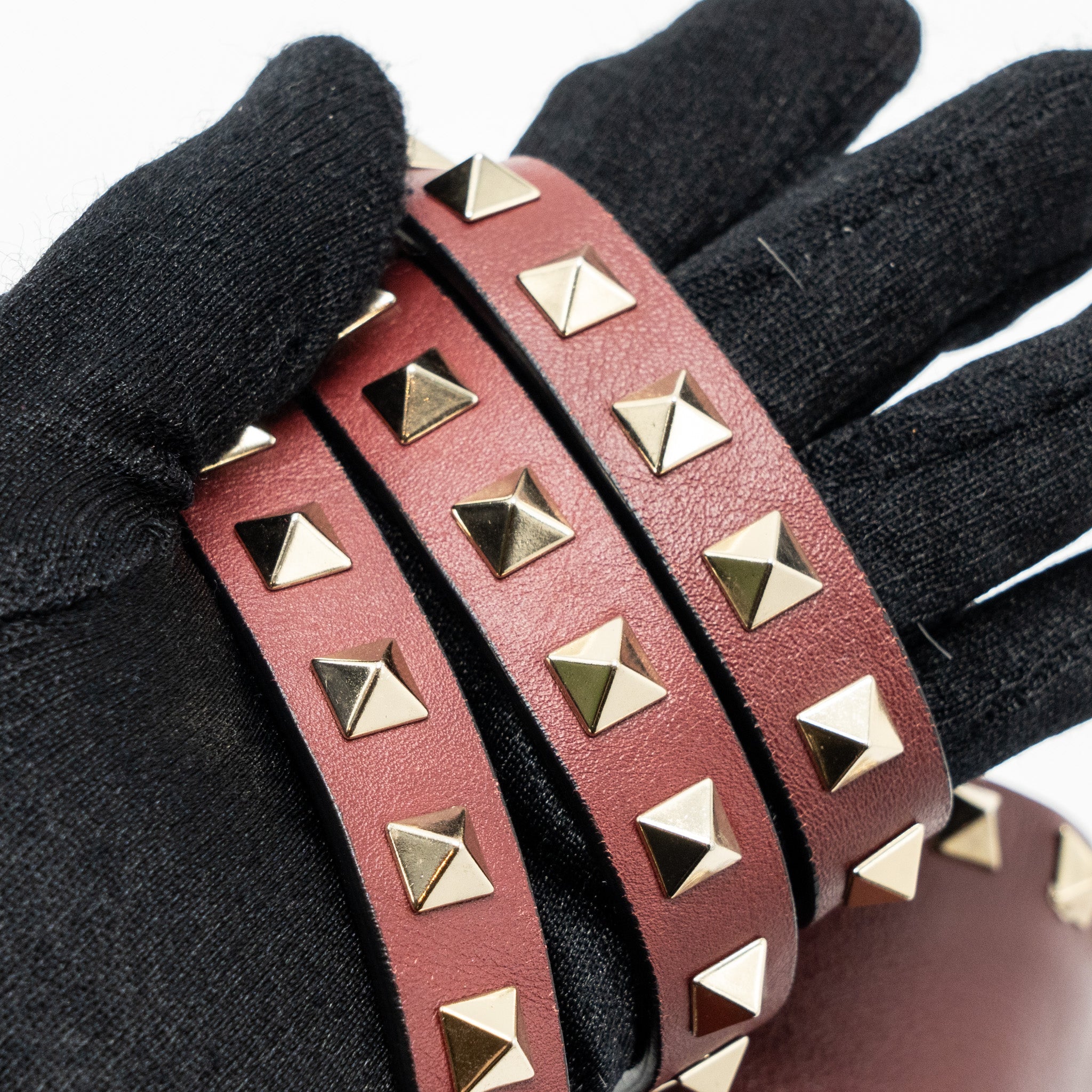 VALENTINO ROCKSTUD FLAP BAG CALFSKIN RED GHW