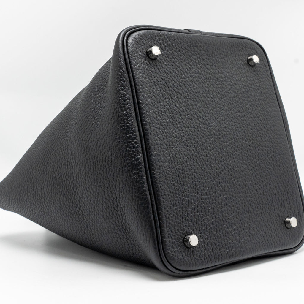 HERMES PICOTIN 22 LOCK BAG CLEMENCE VERT VERTIGO SHW