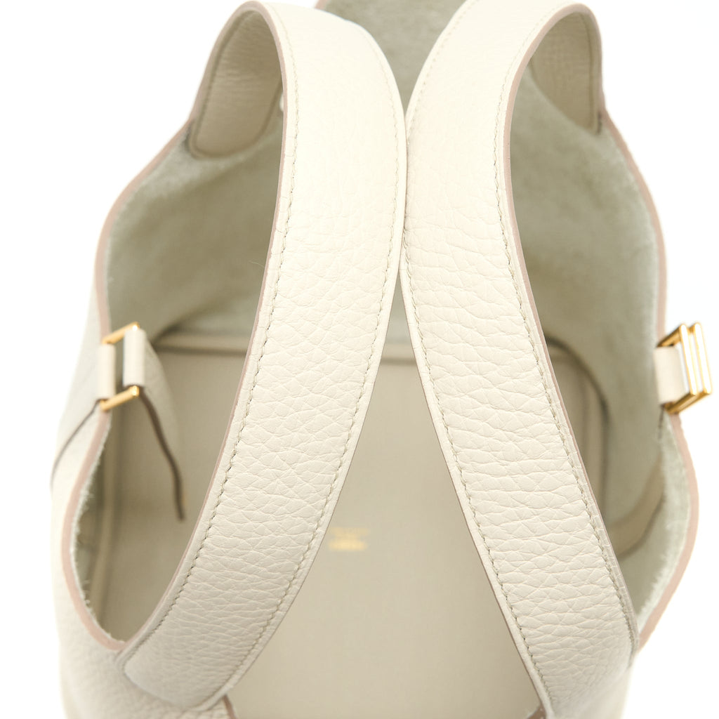 HERMES PICOTIN 22 LOCK BAG CLEMENCE 8L BETON GHW