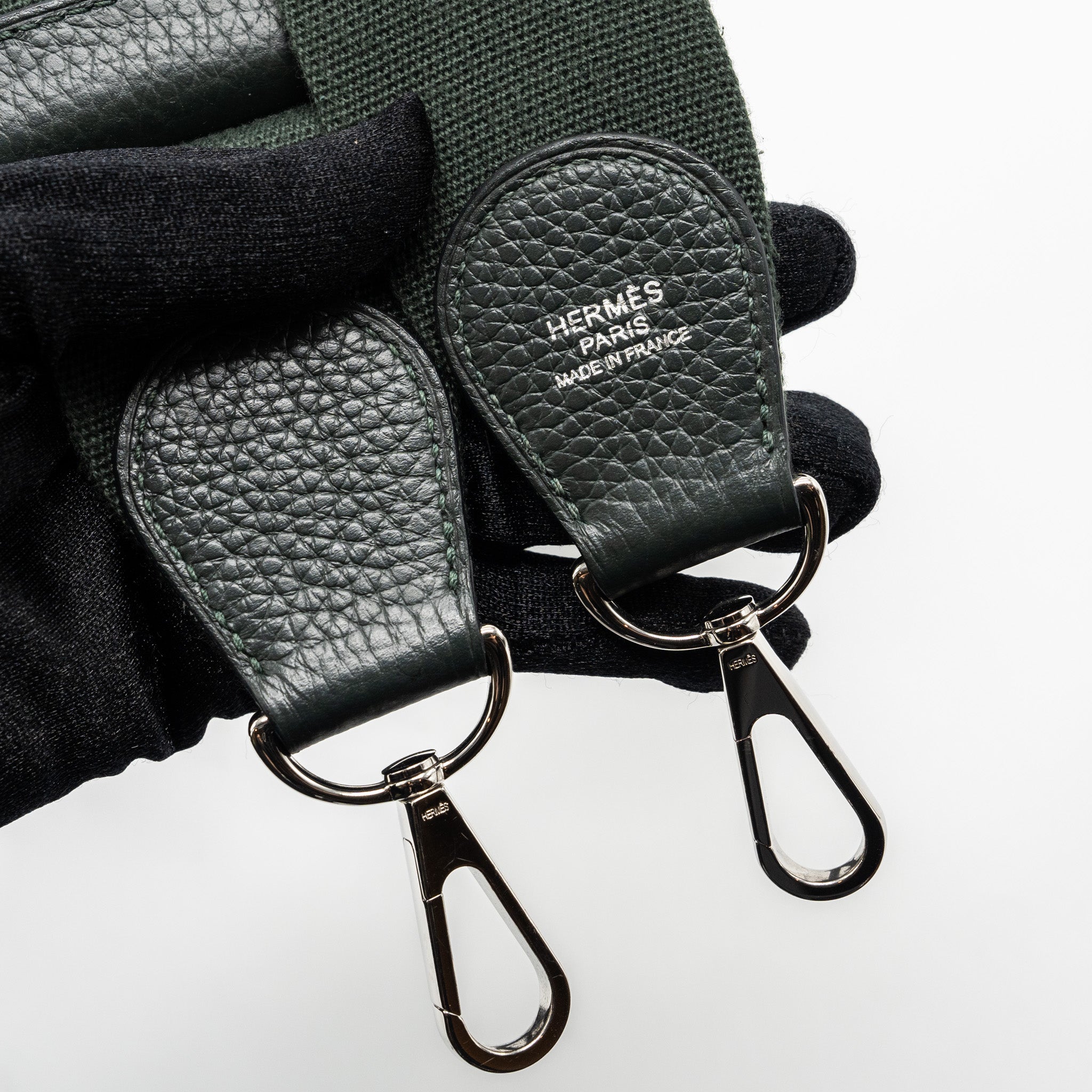 HERMES EVELYN 29 CLEMENCE DARK GREEN SHW