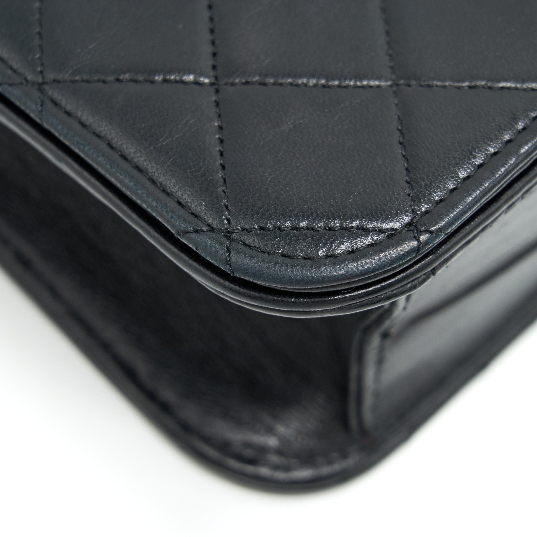 CHANEL VINTAGE QUILTED LAMBSKIN FLAP SHOULDER BAG