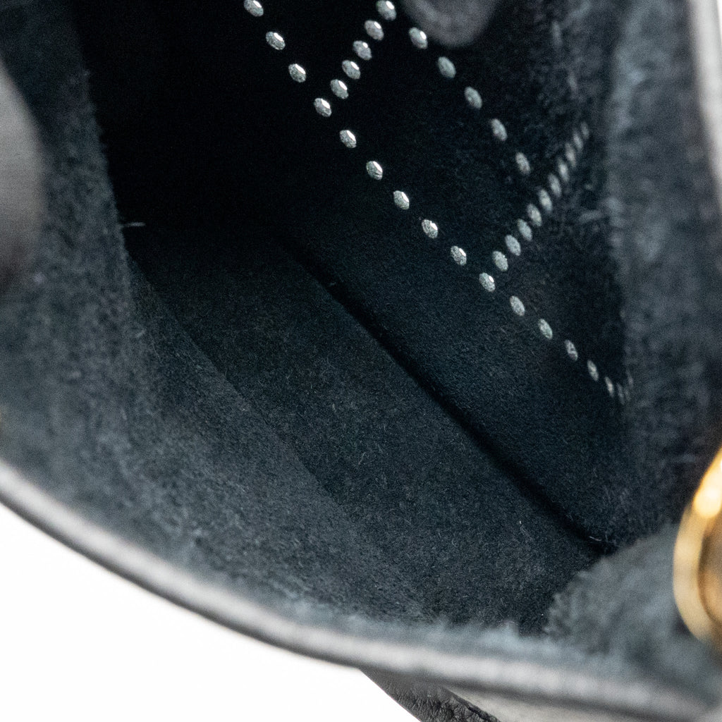 HERMES MINI EVELYNE CLEMENCE BLACK GHW