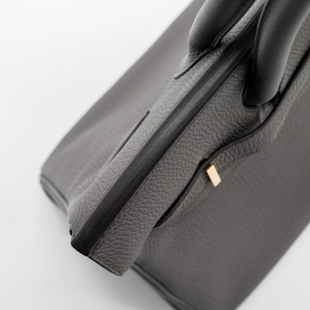 HERMES BIRKIN 30 TOGO LEATHER GRIS ETAIN RGHW