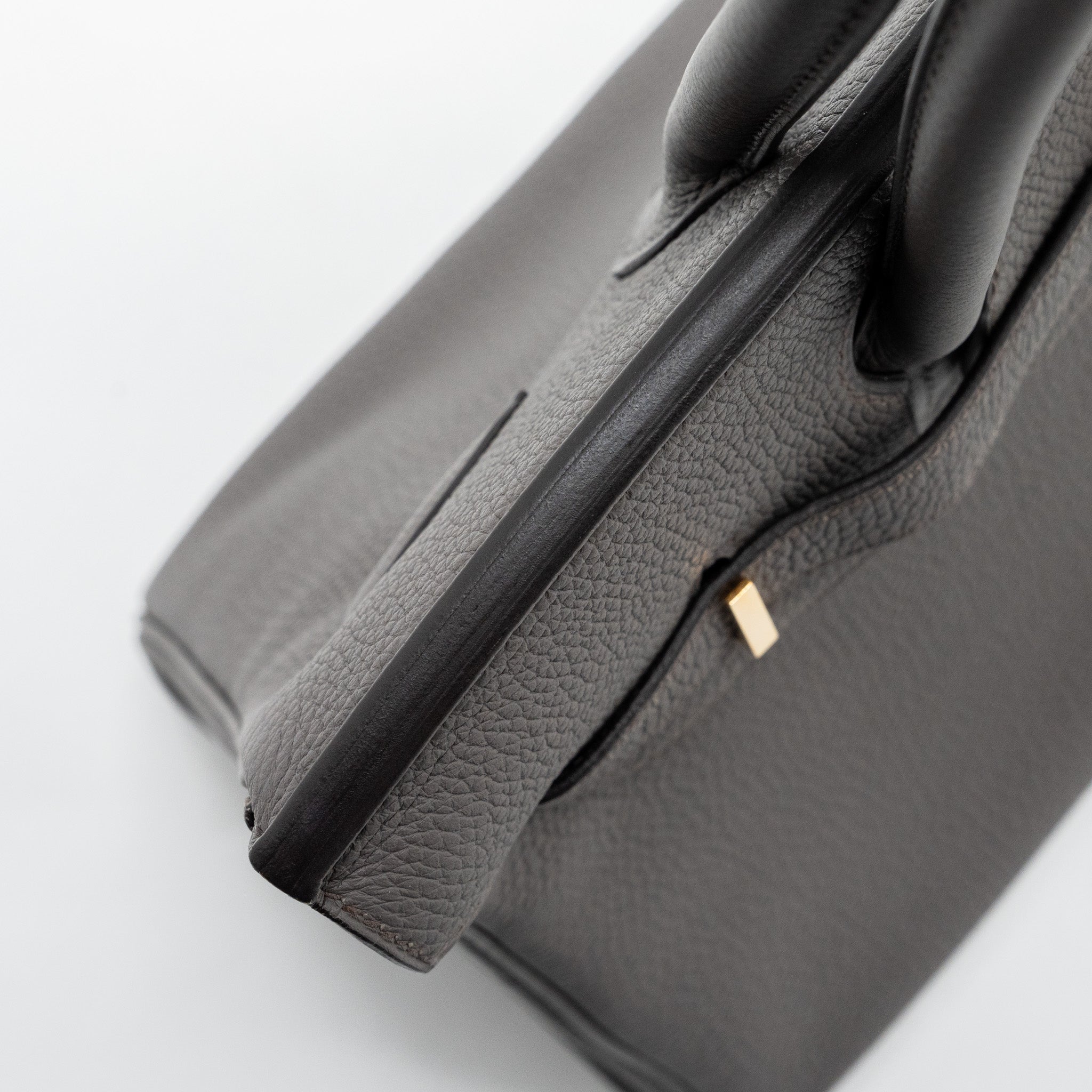 HERMES BIRKIN 30 TOGO LEATHER GRIS ETAIN RGHW