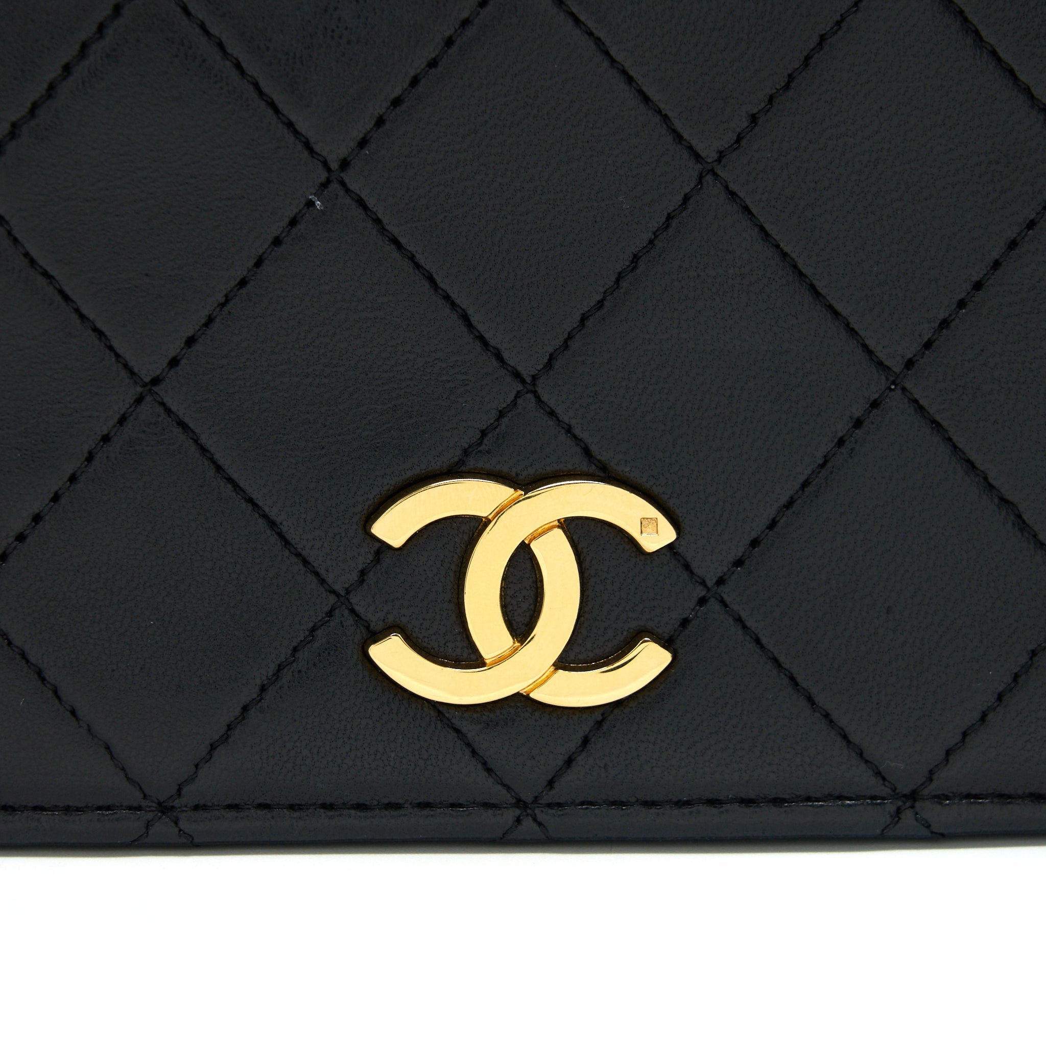 CHANEL VINTAGE QUILTED LAMBSKIN FLAP SHOULDER BAG