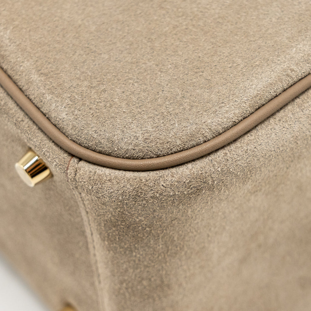 HERMES MINI LINDY GRIZZLY/SWIFT GRIS CAILLOU/ETOUPE GHW