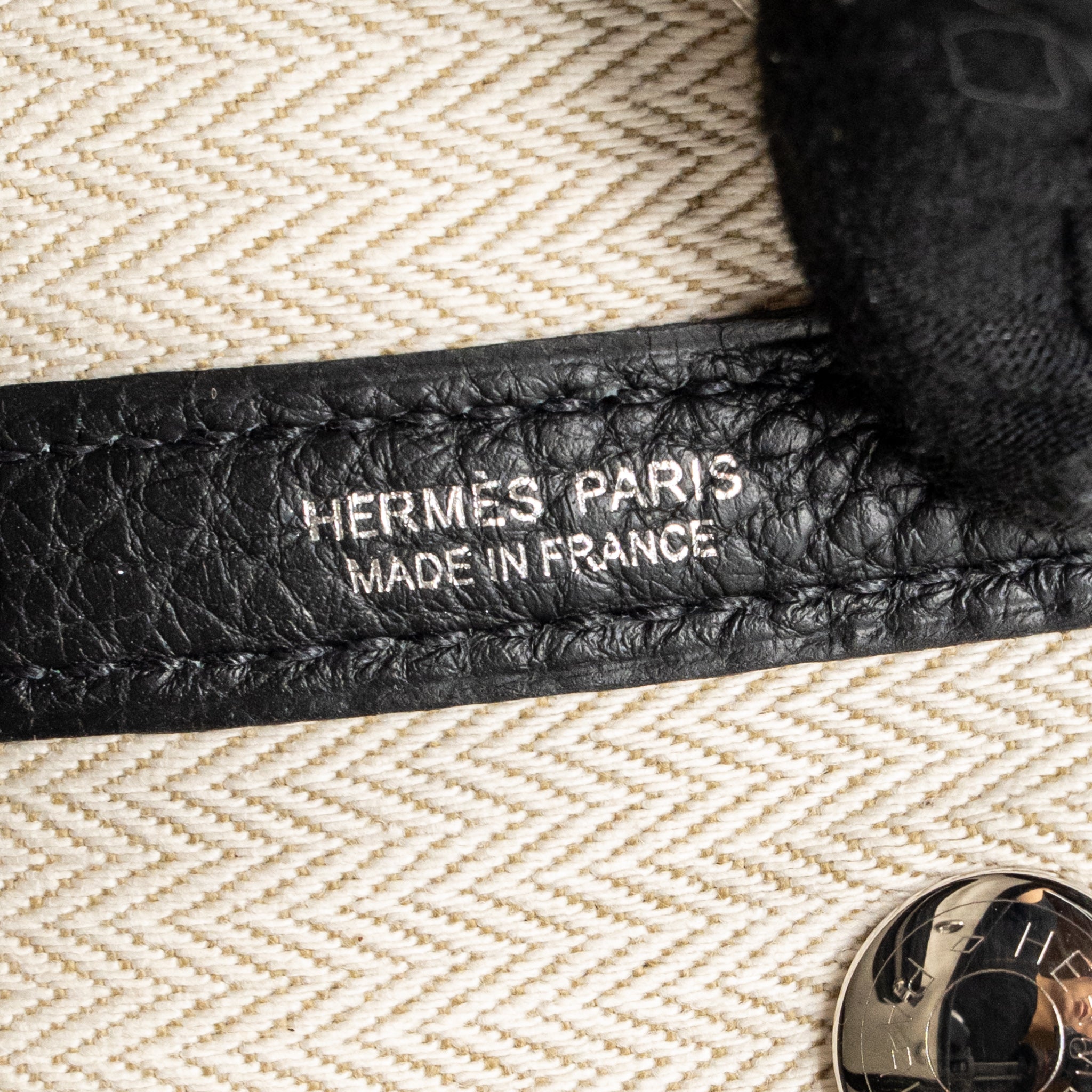 HERMES NEO GARDEN PARTY 23 NEGONDA BLACK SHW