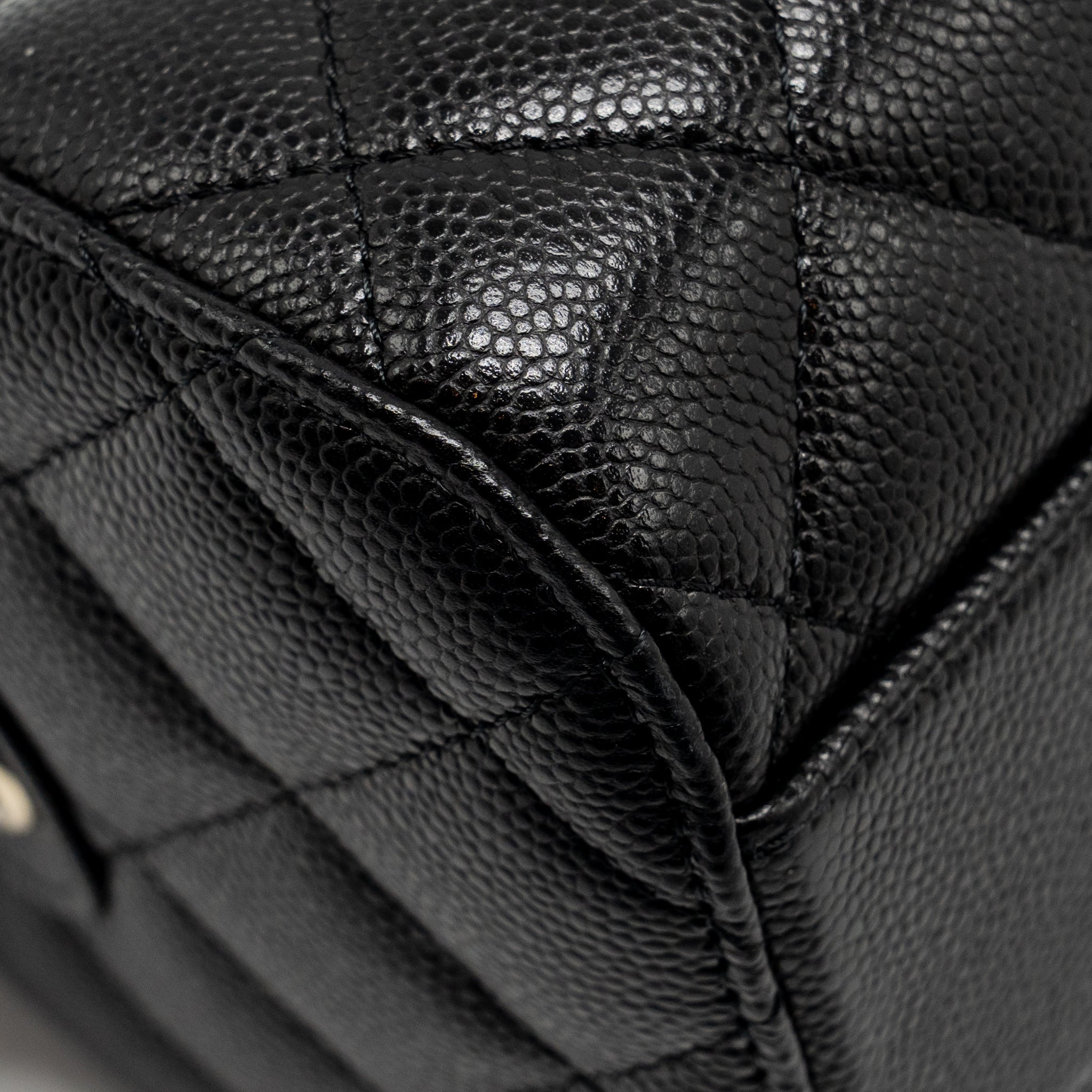 CHANEL 25P MINI BOWLING BAG CAVIAR BLACK LGHW (MICROCHIP)