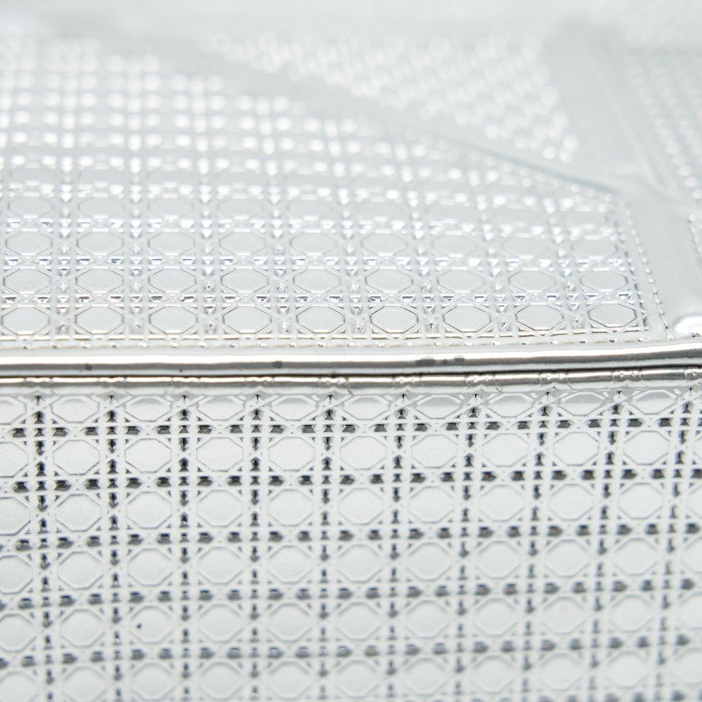 DIOR MEDIUM DIORMA METALLIC SILVER WITH SHW