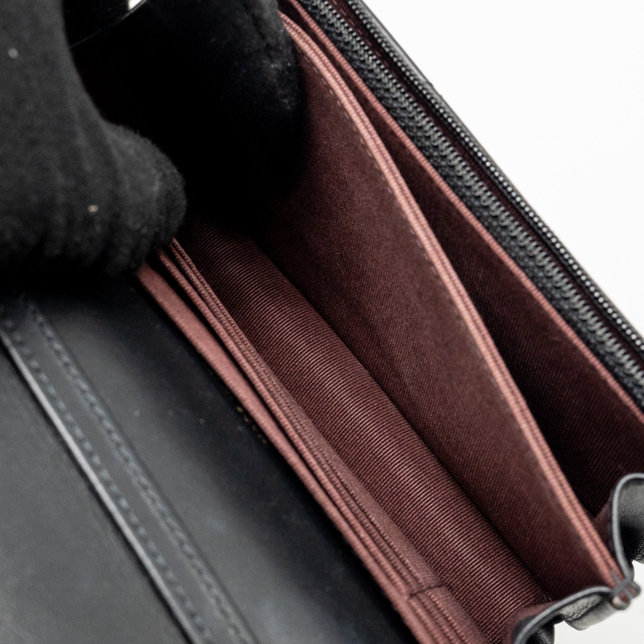 CHANEL MINI 2.55 REISSUE WALLET ON CHAIN AGED CALFSKIN BLACK GHW(MICROCHIP)