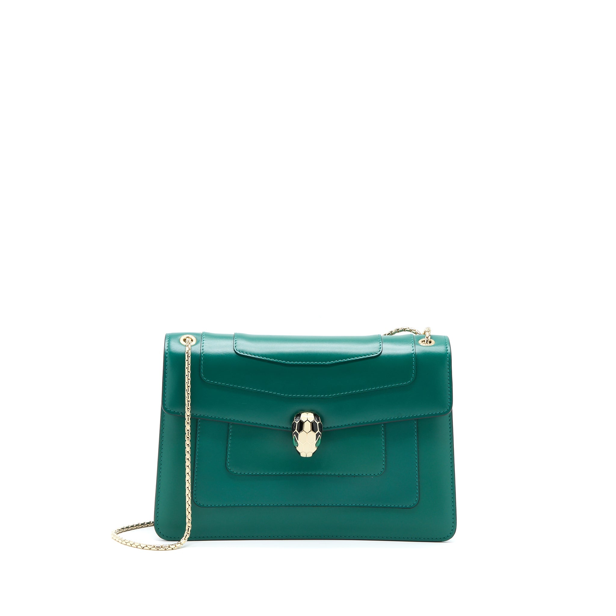 BVLGARI SERPENTI FOREVER SHOULDER BAG GREEN
