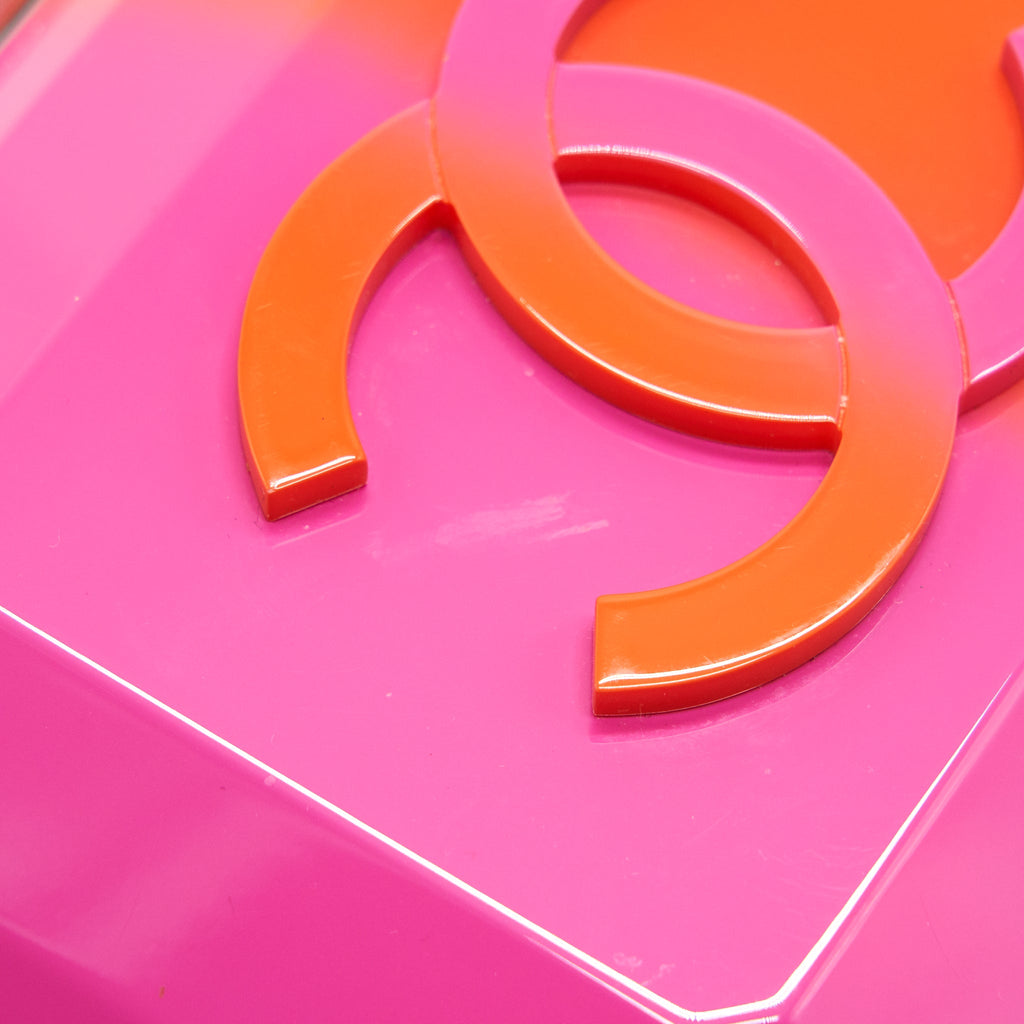 CHANEL RUNWAY MINAUDIERE CLUTCH PINK/ ORANGE