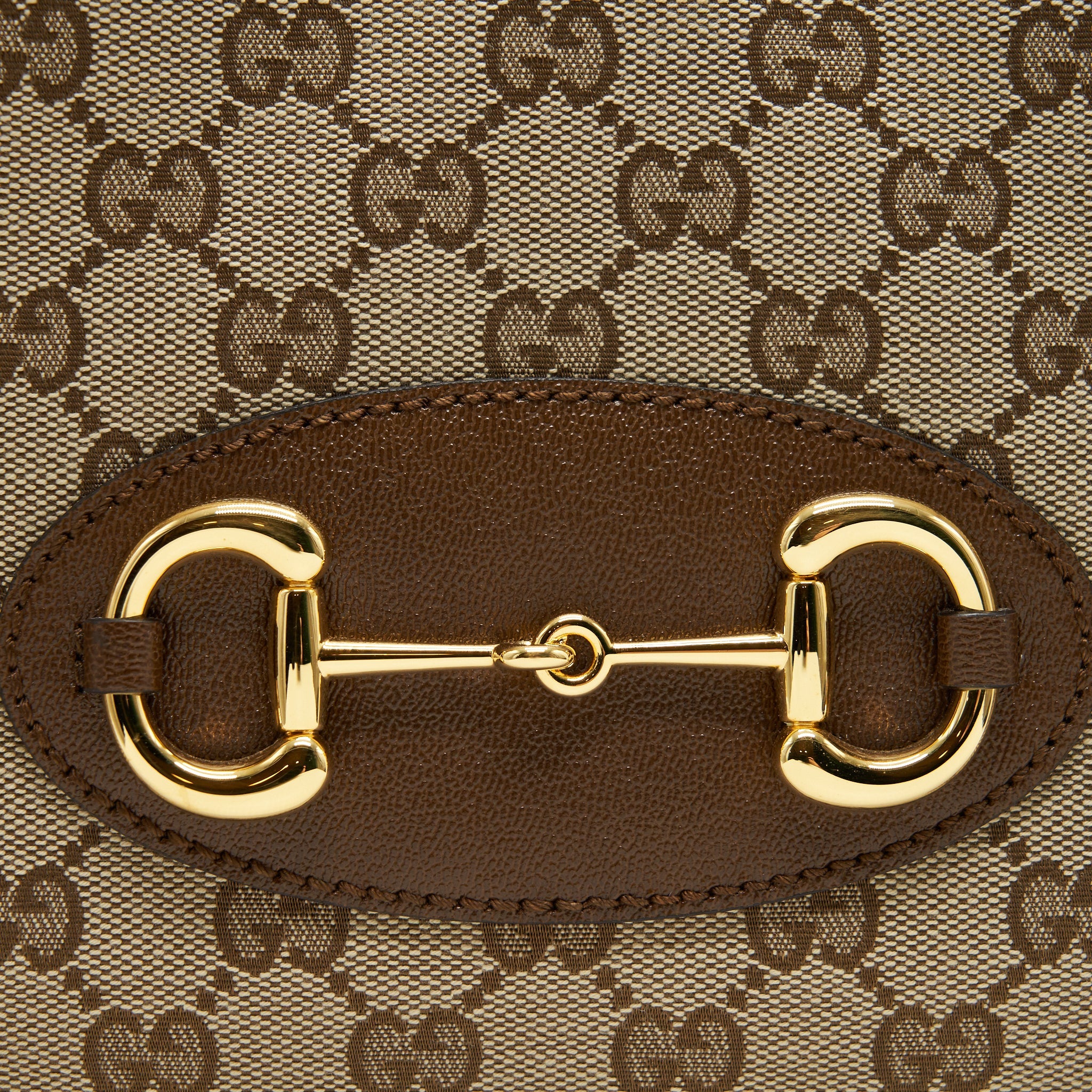 GUCCI 1955 HORSEBIT TOTE BAG BROWN