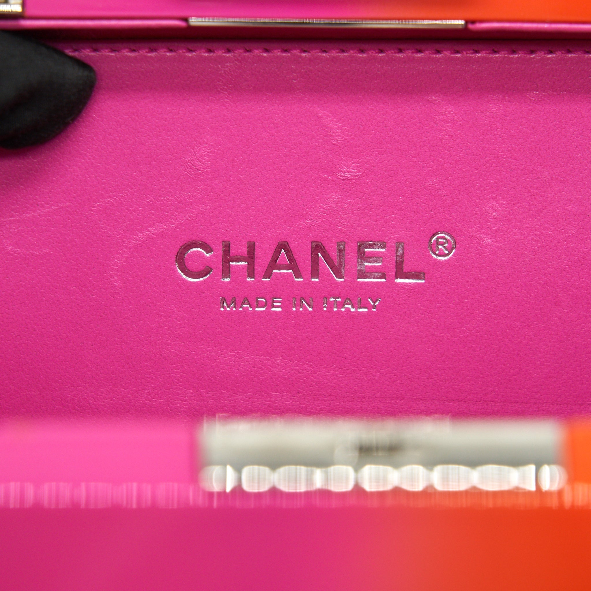 CHANEL RUNWAY MINAUDIERE CLUTCH PINK/ ORANGE