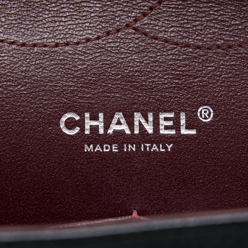 CHANEL JUMBO CLASSIC DOUBLE FLAP BAG CAVIAR BLACK SHW
