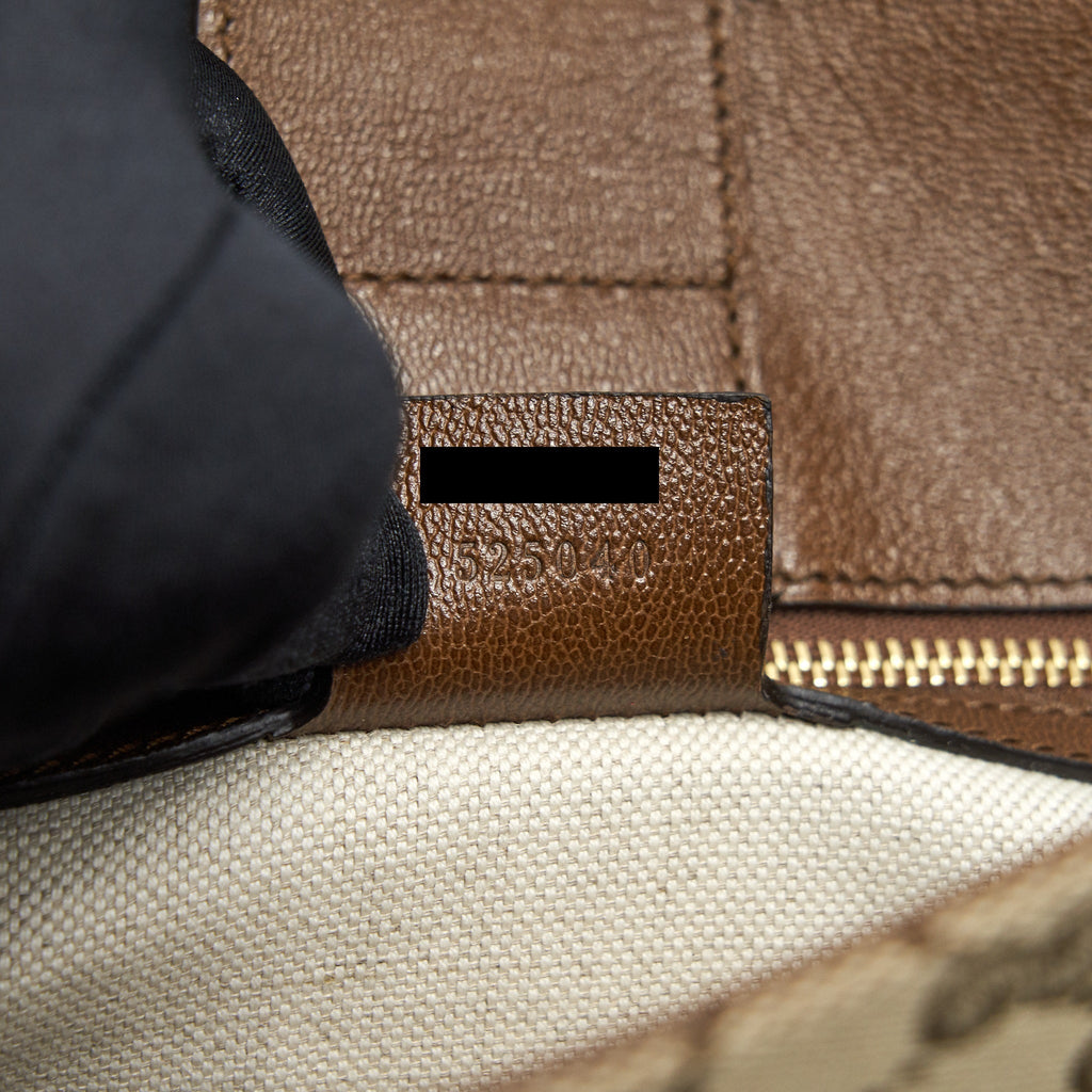 GUCCI 1955 HORSEBIT TOTE BAG BROWN
