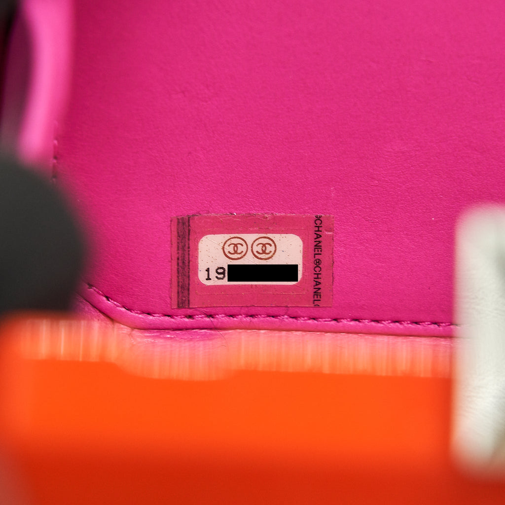 CHANEL RUNWAY MINAUDIERE CLUTCH PINK/ ORANGE
