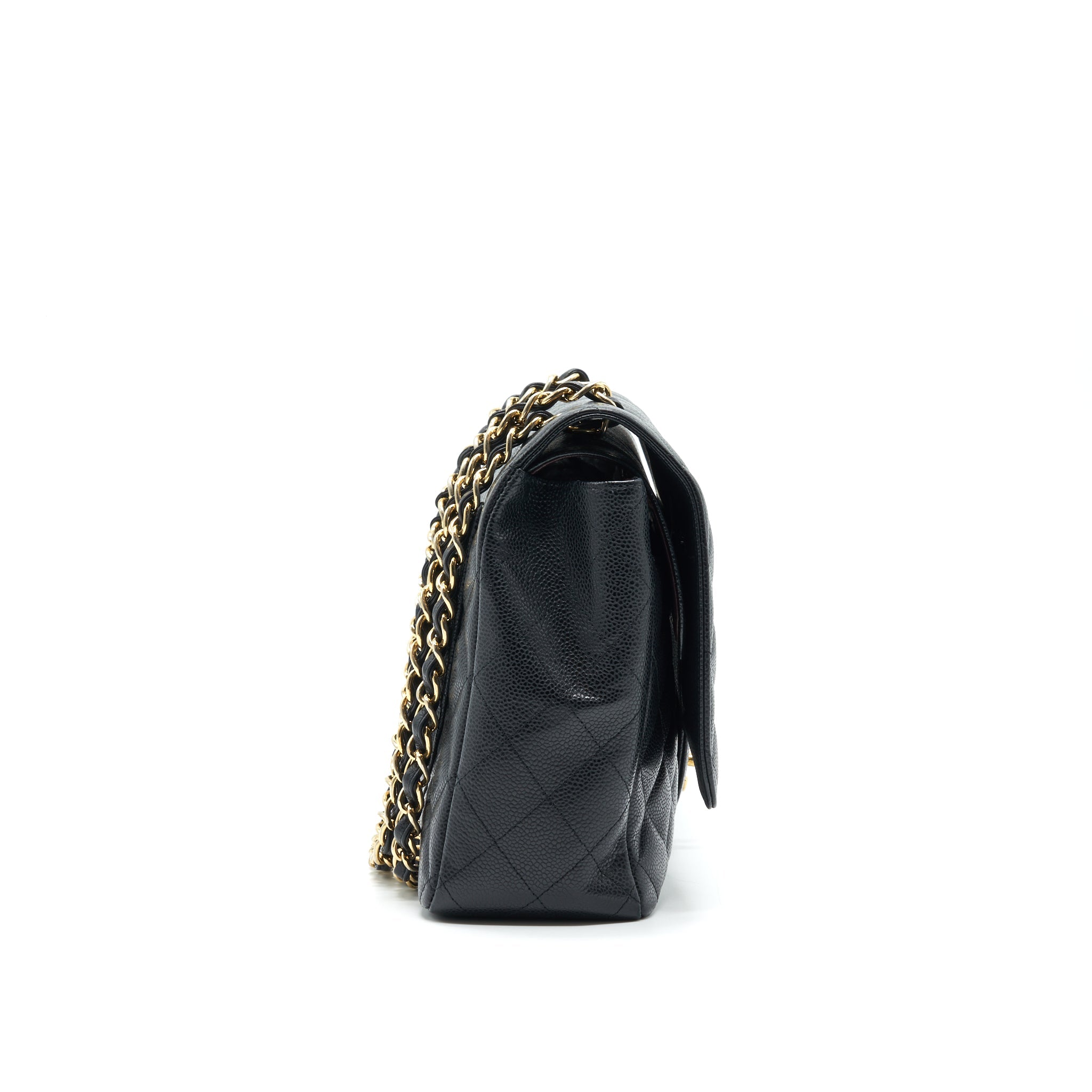 CHANEL CAVIAR MAXI IN BLACK GHW