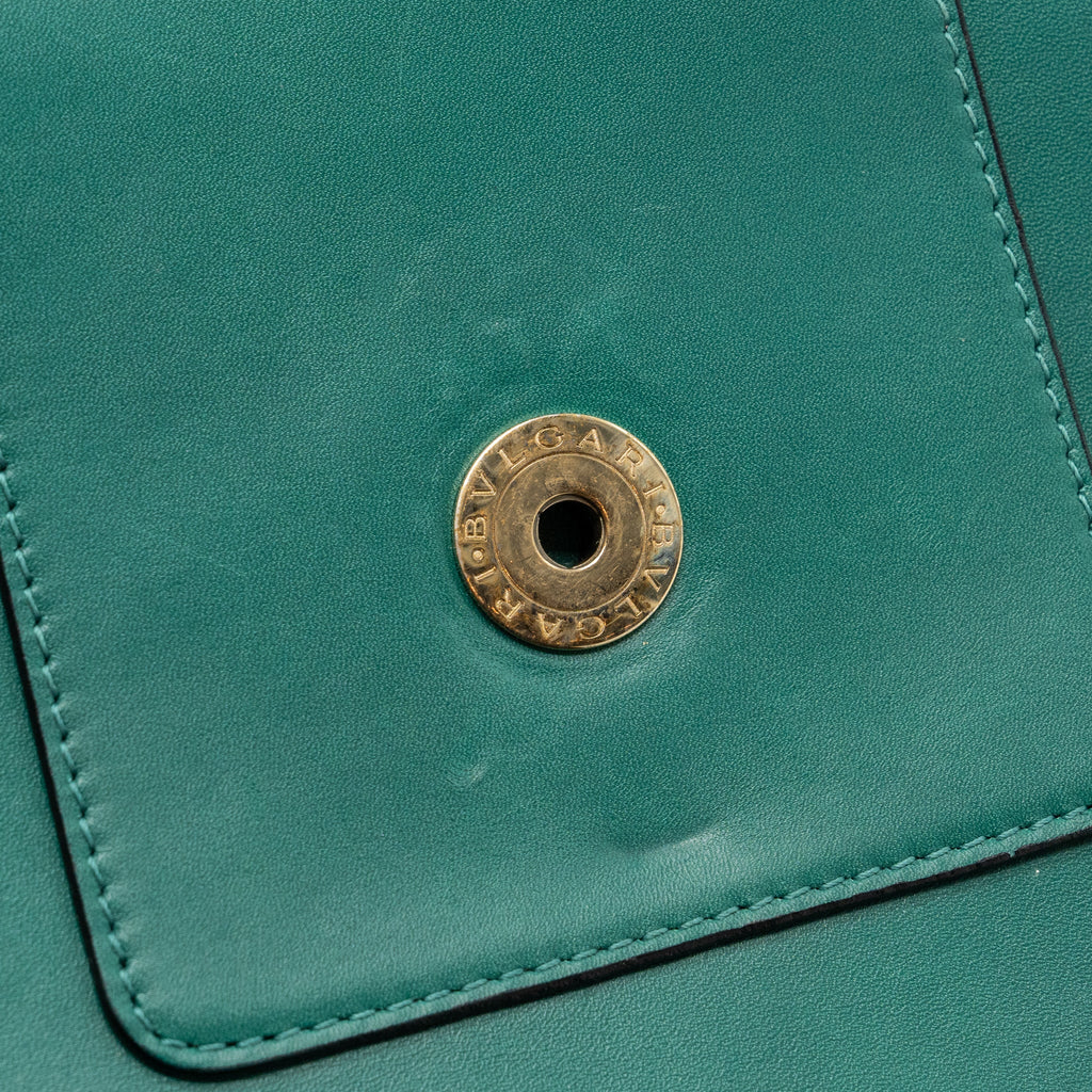 BVLGARI SERPENTI FOREVER CHAIN BAG CALFSKIN GREEN LGHW