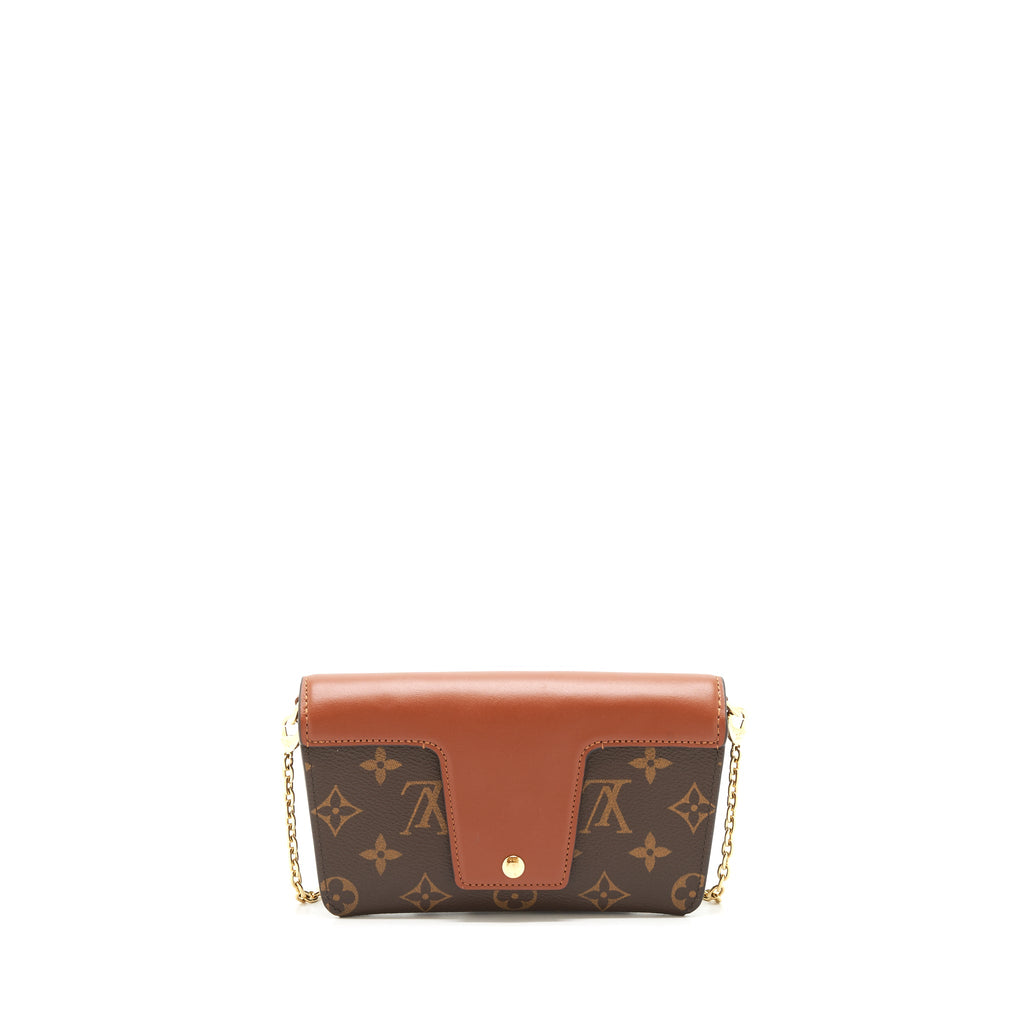 LOUIS VUITTON PADLOCK ON STRAP MONOGRAM CARAMEL GHW