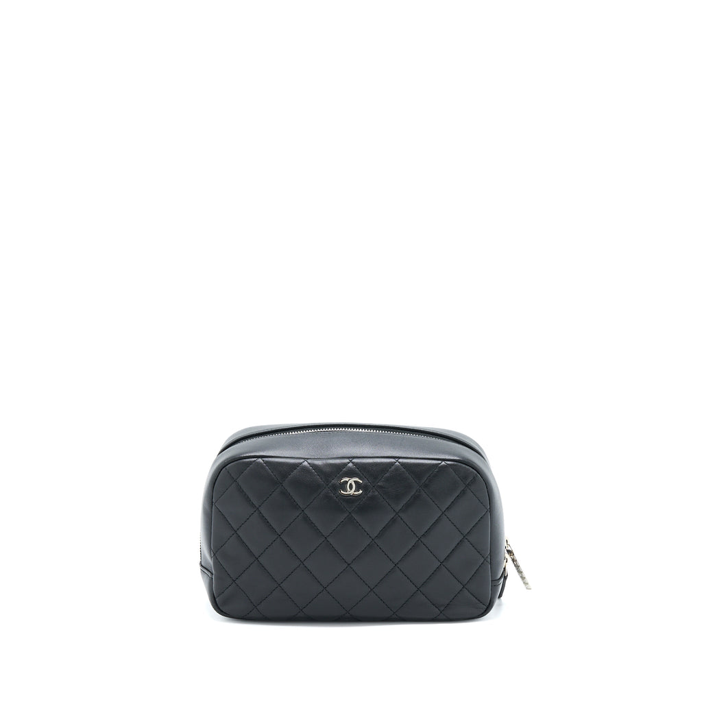 CHANEL CAMERA CLUTCH LAMBSKIN BLACK SHW