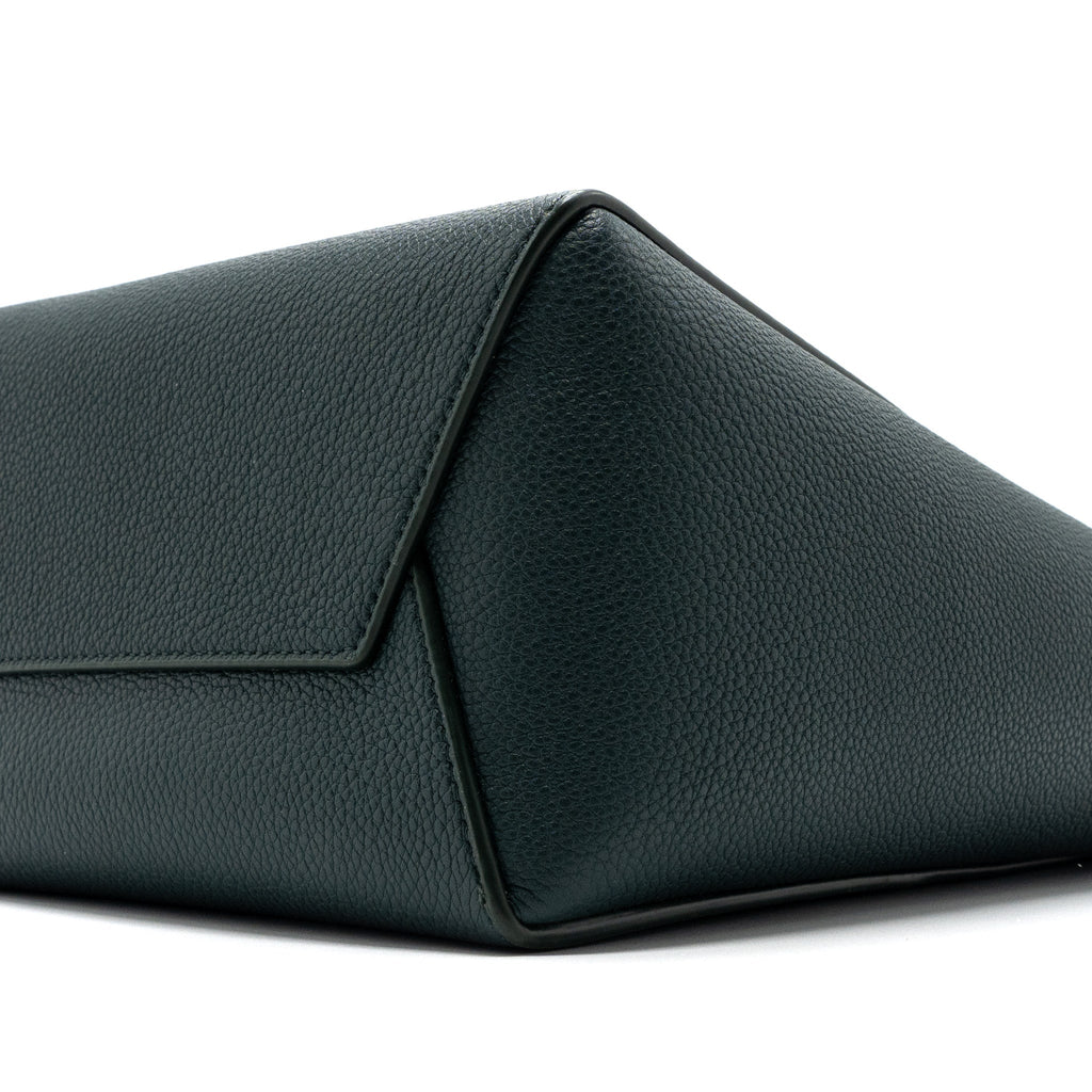 CELINE SANGLE BUCKET BAG CALFSKIN DARK GREEN GHW