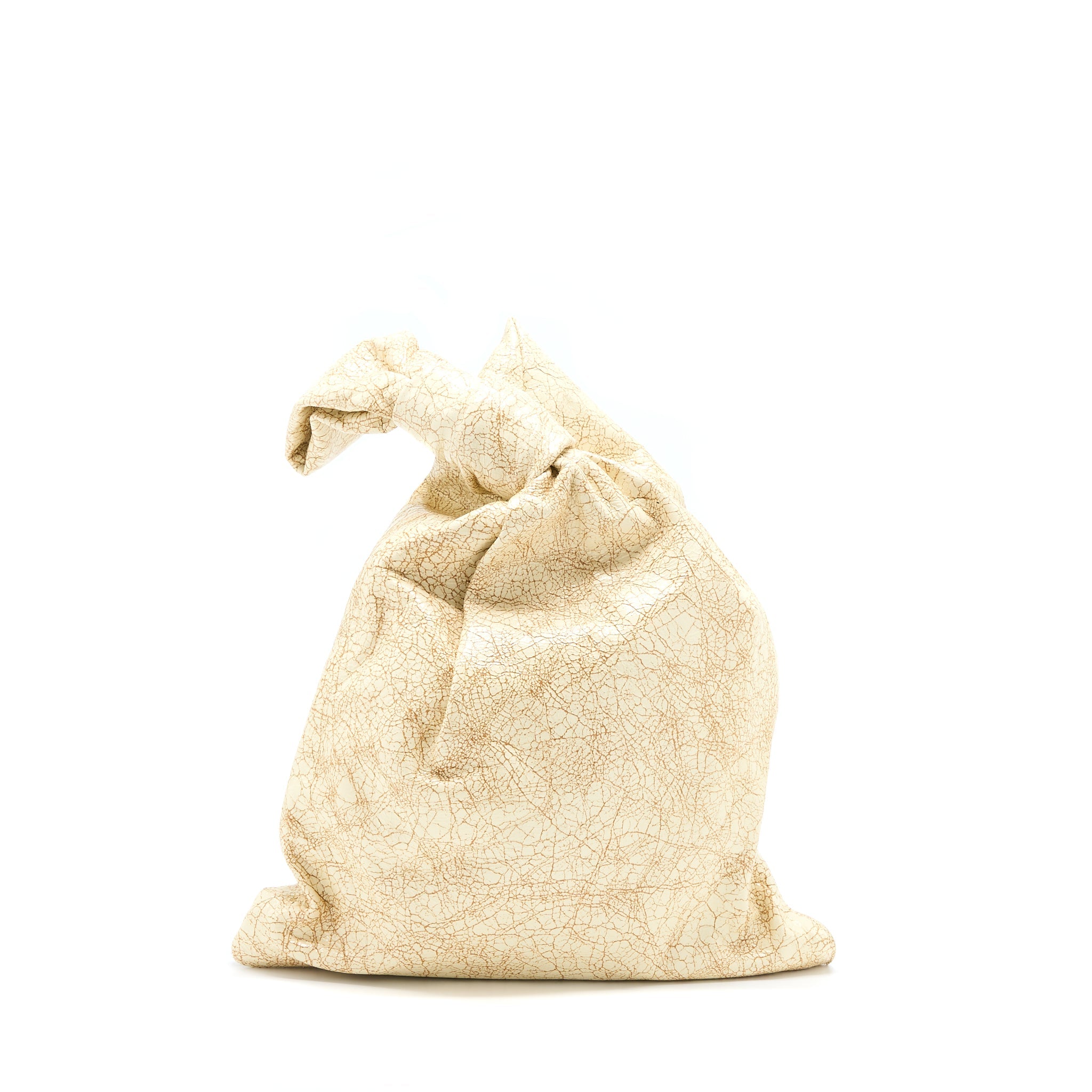 BOTTEGE VENETA THE TWIST LARGE BAG CRÈME GHW