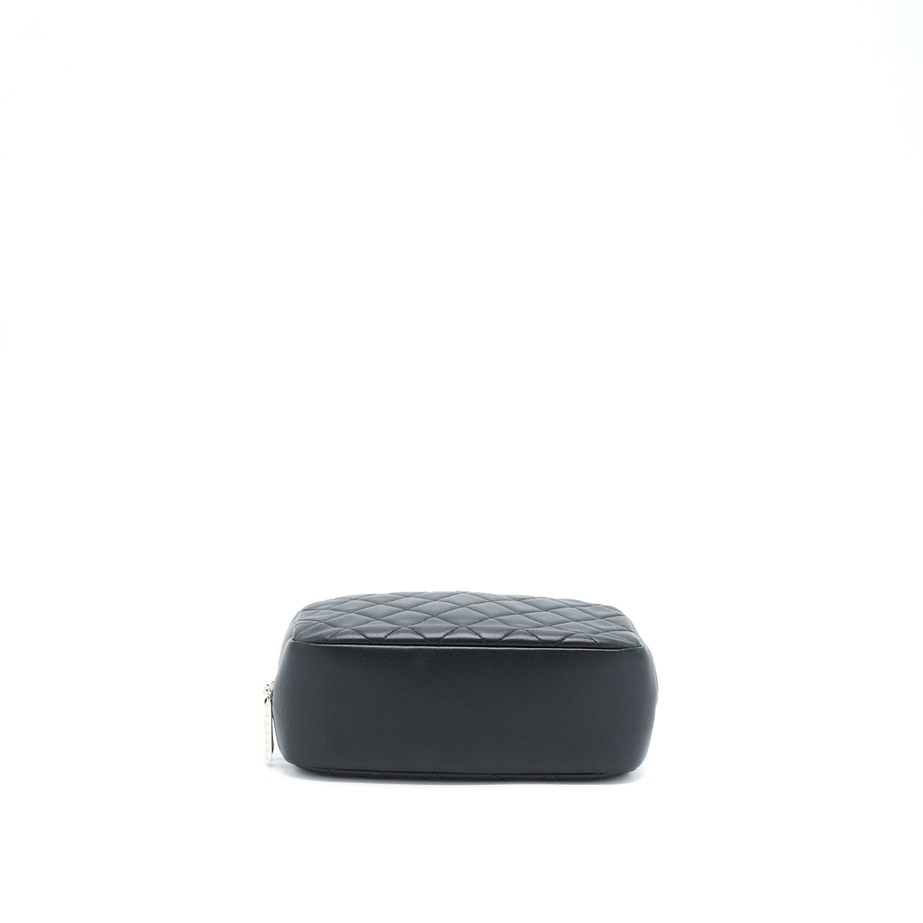 CHANEL CAMERA CLUTCH LAMBSKIN BLACK SHW