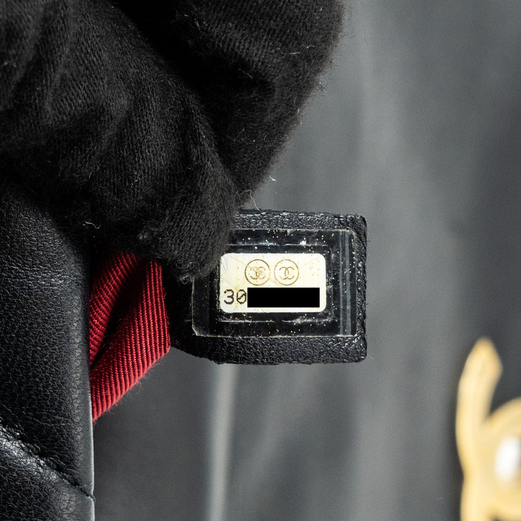CHANEL SMALL 19 BAG GOATSKIN BLACK MULTICOLOUR HARDWARE