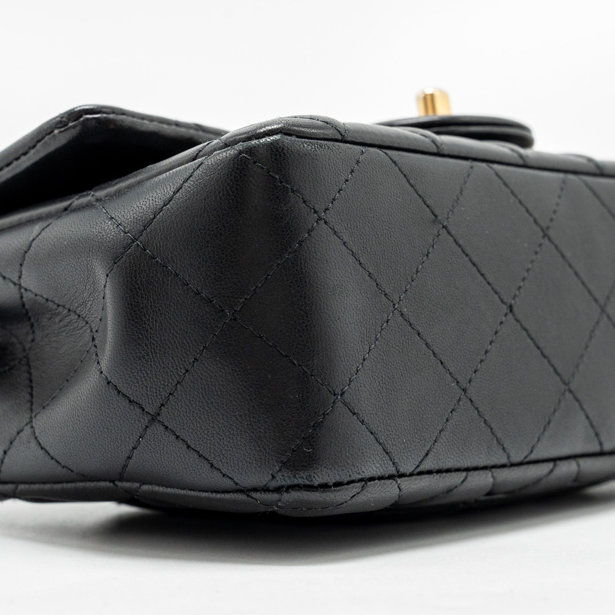CHANEL EGYPTIAN AMULET MINI RECTANGULAR FLAP BAG LAMBSKIN BLACK GHW