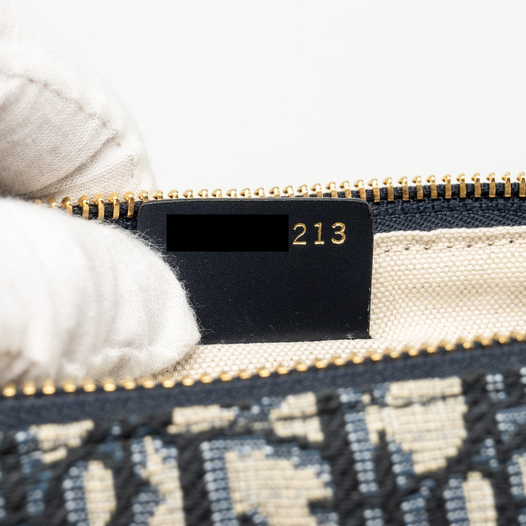 DIOR CLUB BAG BLUE OBLIQUE CANVAS LGHW