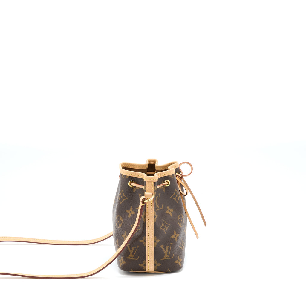 LOUIS VUITTON NANO NOE MONOGRAM CANVAS GHW