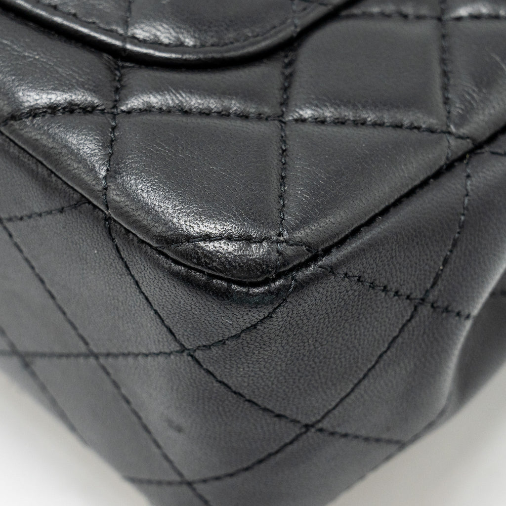 CHANEL EGYPTIAN AMULET MINI RECTANGULAR FLAP BAG LAMBSKIN BLACK GHW