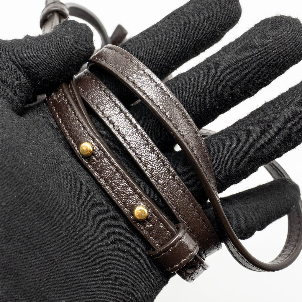 BOTTEGA VENETA BANG BANG VANITY CASE WITH STRAP INTRECCIATO LEATHER FONDANT GHW