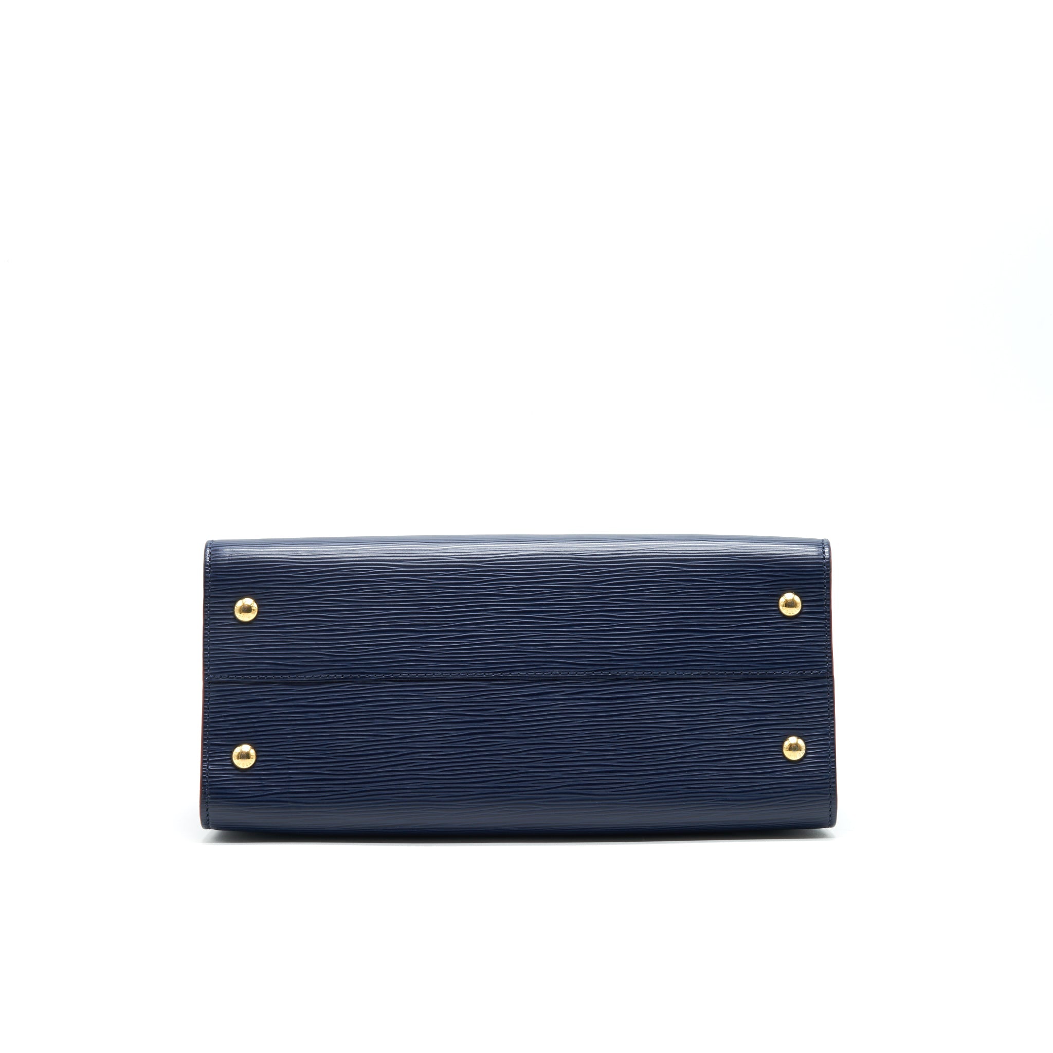 LOUIS VUITTON EPI LEATHER TOTE BAG NAVY