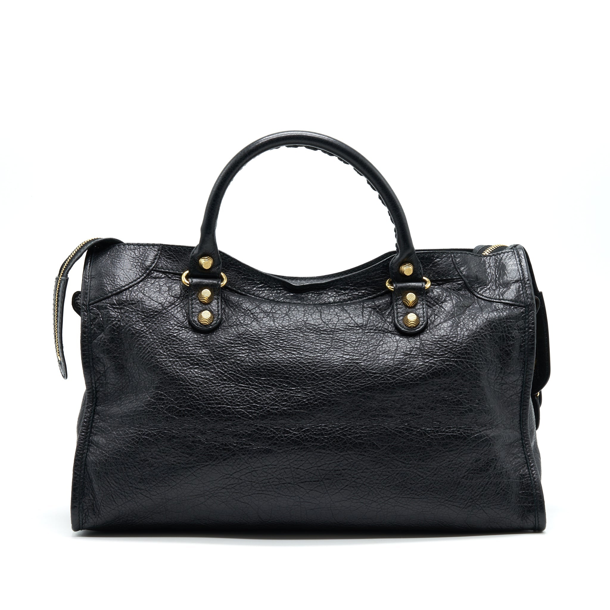 BALENCIAGA GIANT CITY BAG IN BLACK