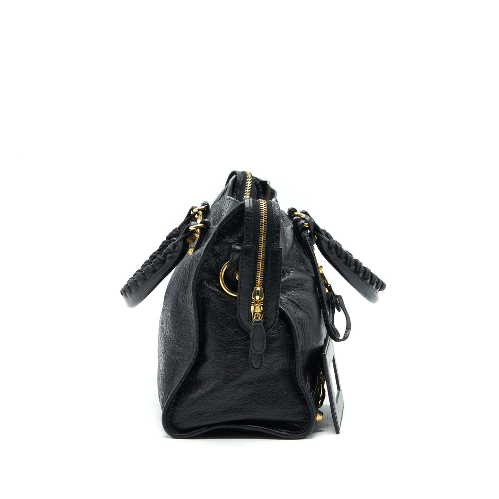 BALENCIAGA GIANT CITY BAG IN BLACK