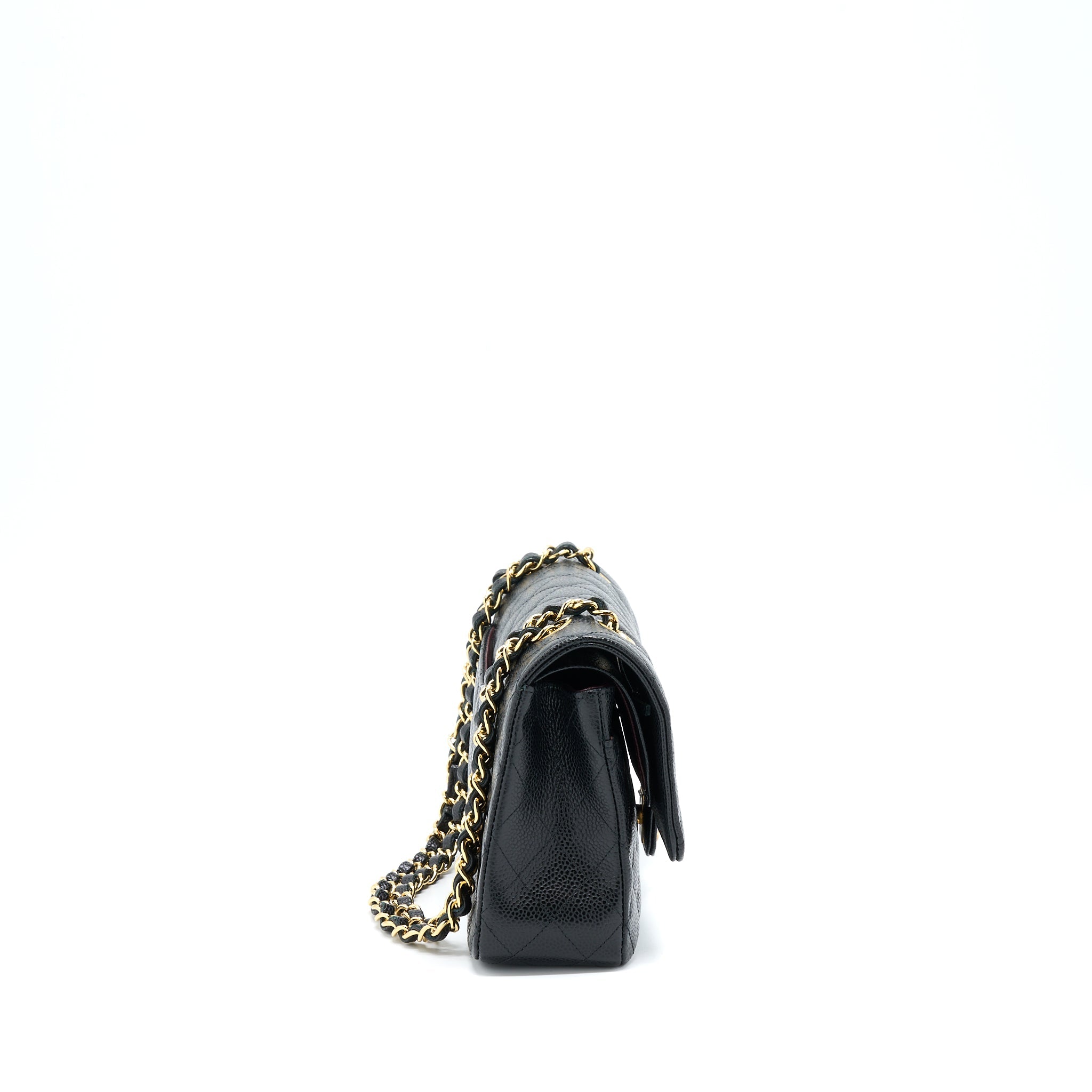 CHANEL MEDIUM CLASSIC FLAP BAG CAVIAR BLACK GHW