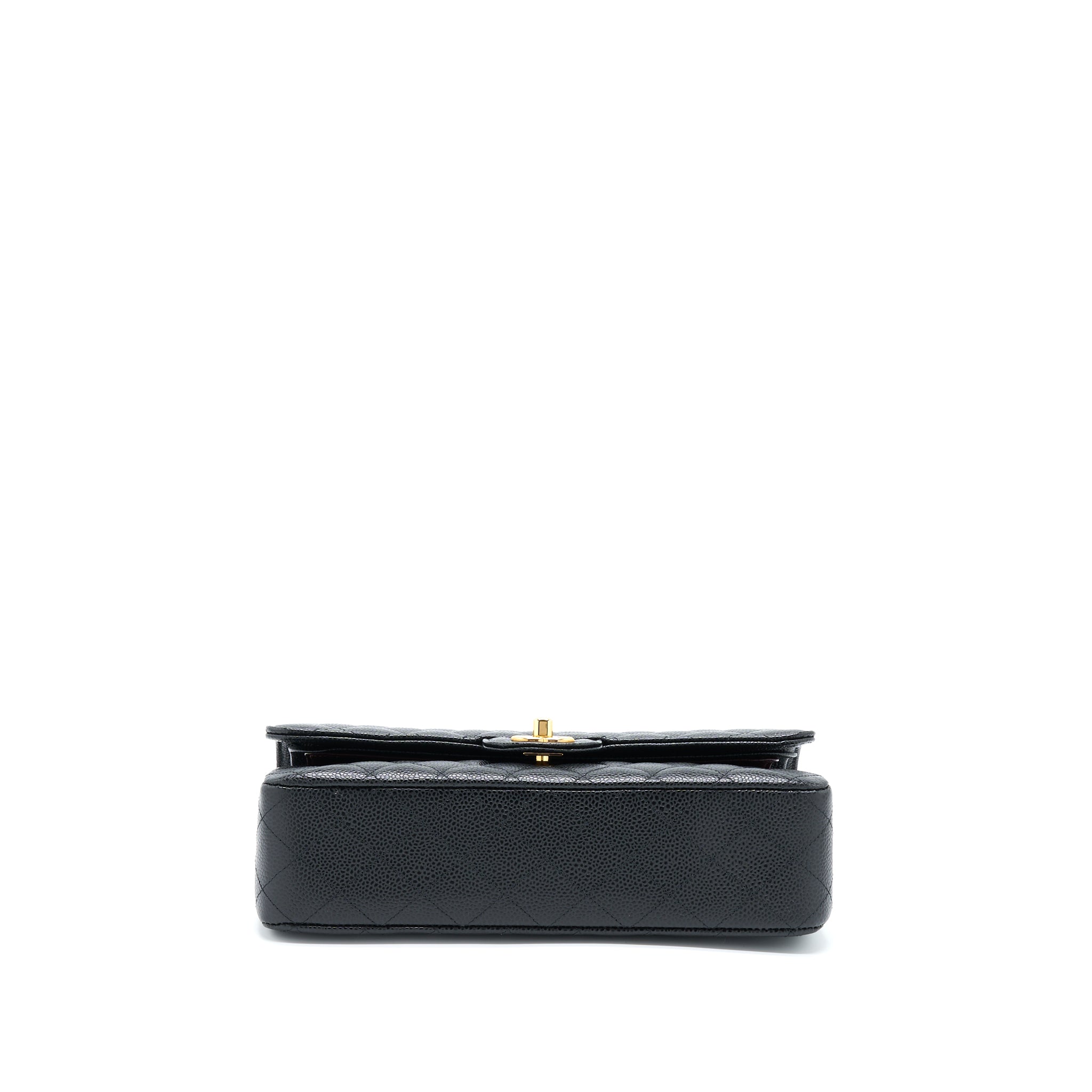 CHANEL MEDIUM CLASSIC FLAP BAG CAVIAR BLACK GHW