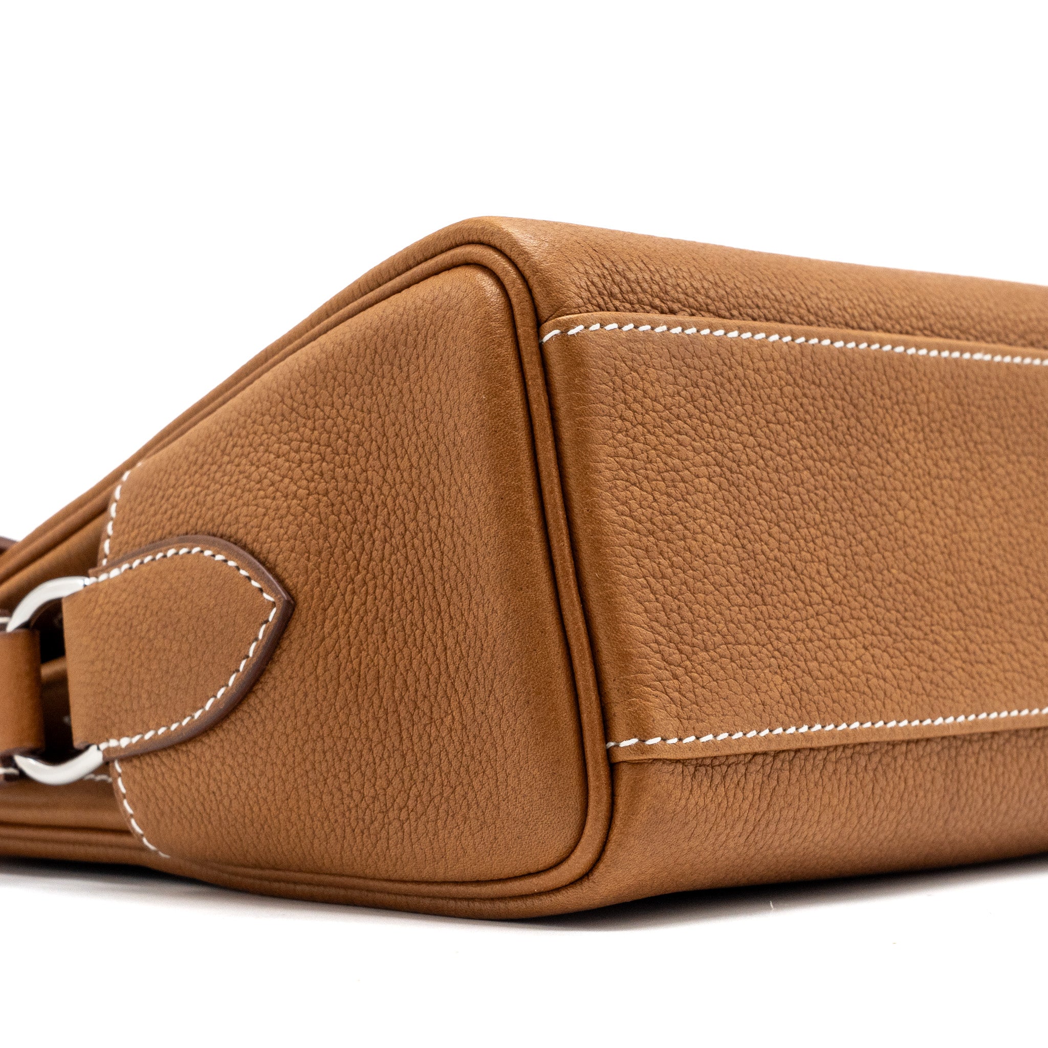 HERMES KELLY MESSANGER PM BAG BARENIA FAUBOURG LEATHER 34 FAUVE SHW