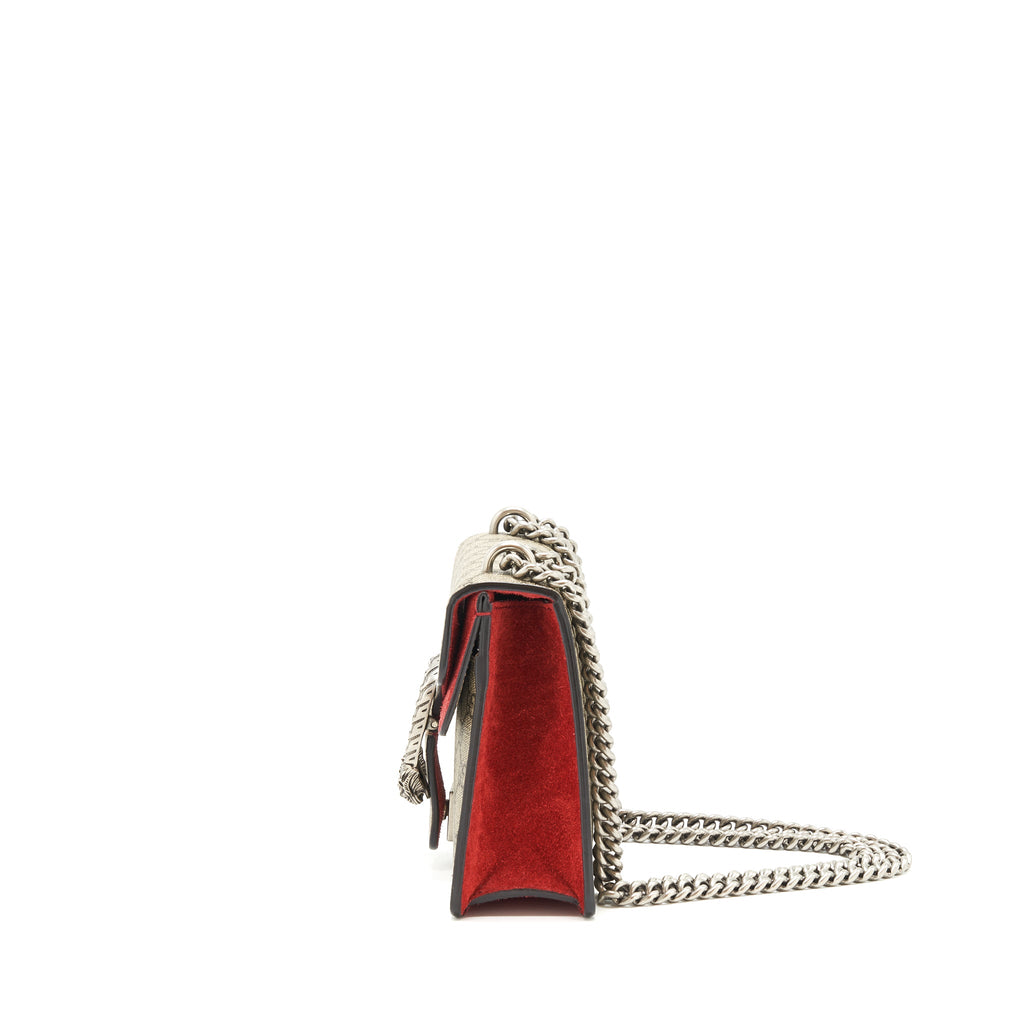 GUCCI DIONYSUS GG SUPREME MINI BAG RED