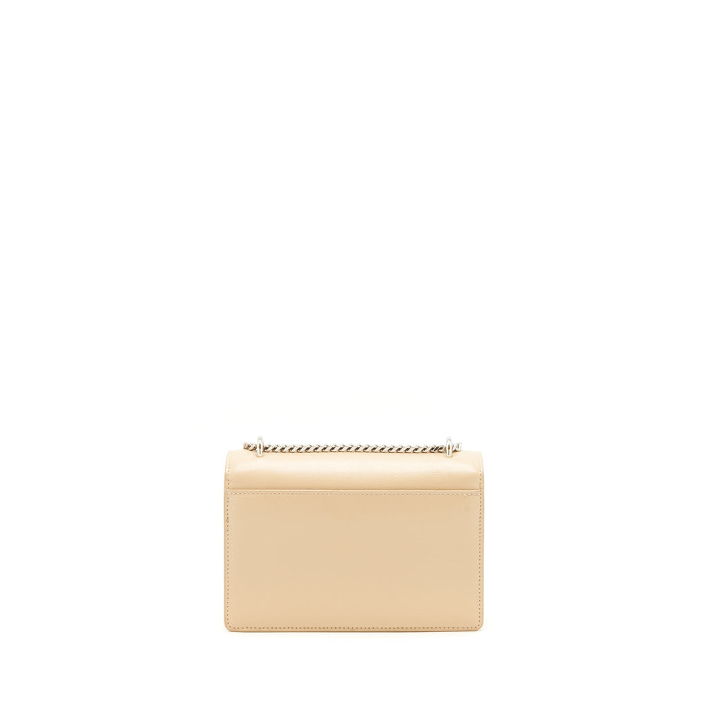 SAINT LAURENT MINI SUNSET CALFSKIN BEIGE SHW