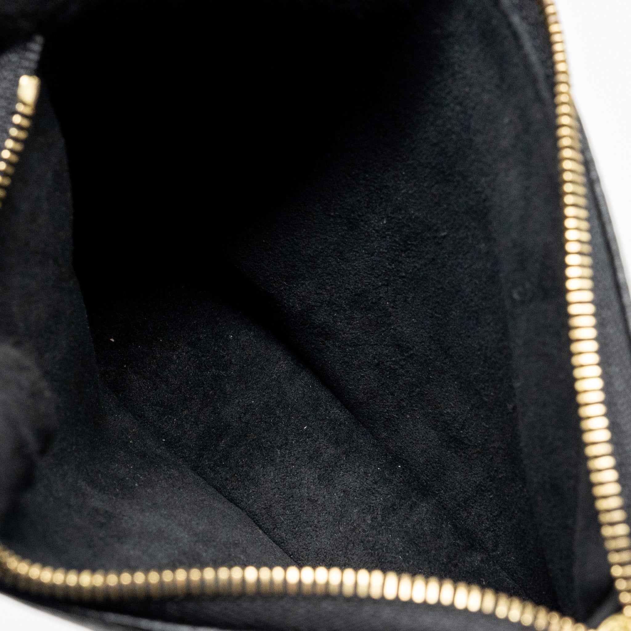 LOUIS VUITTON MINI POCHETTE ACCESSORIES BICOLOUR MONOGRAM EMPREINTE GHW