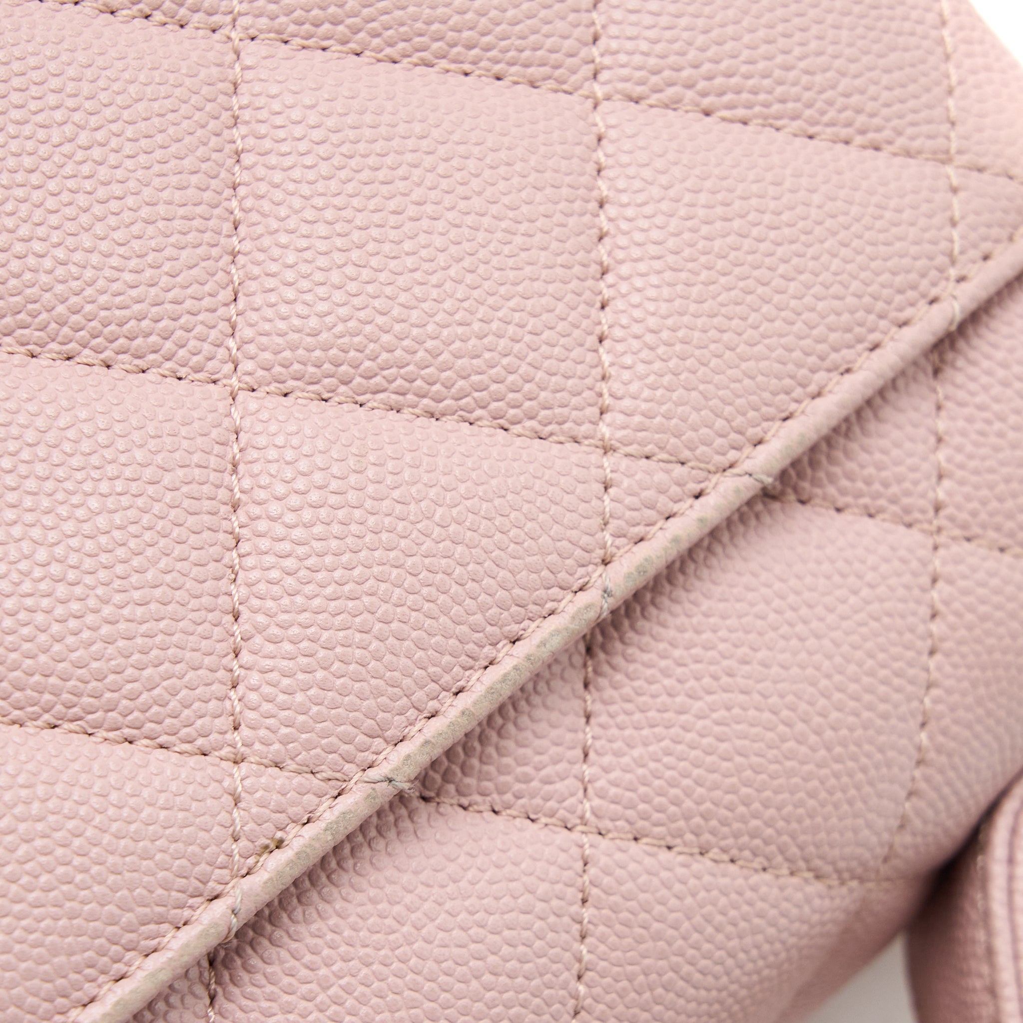 CHANEL SMALL BUSINESS AFFINITY BAG CAVIAR LIGHT PINK LGHW