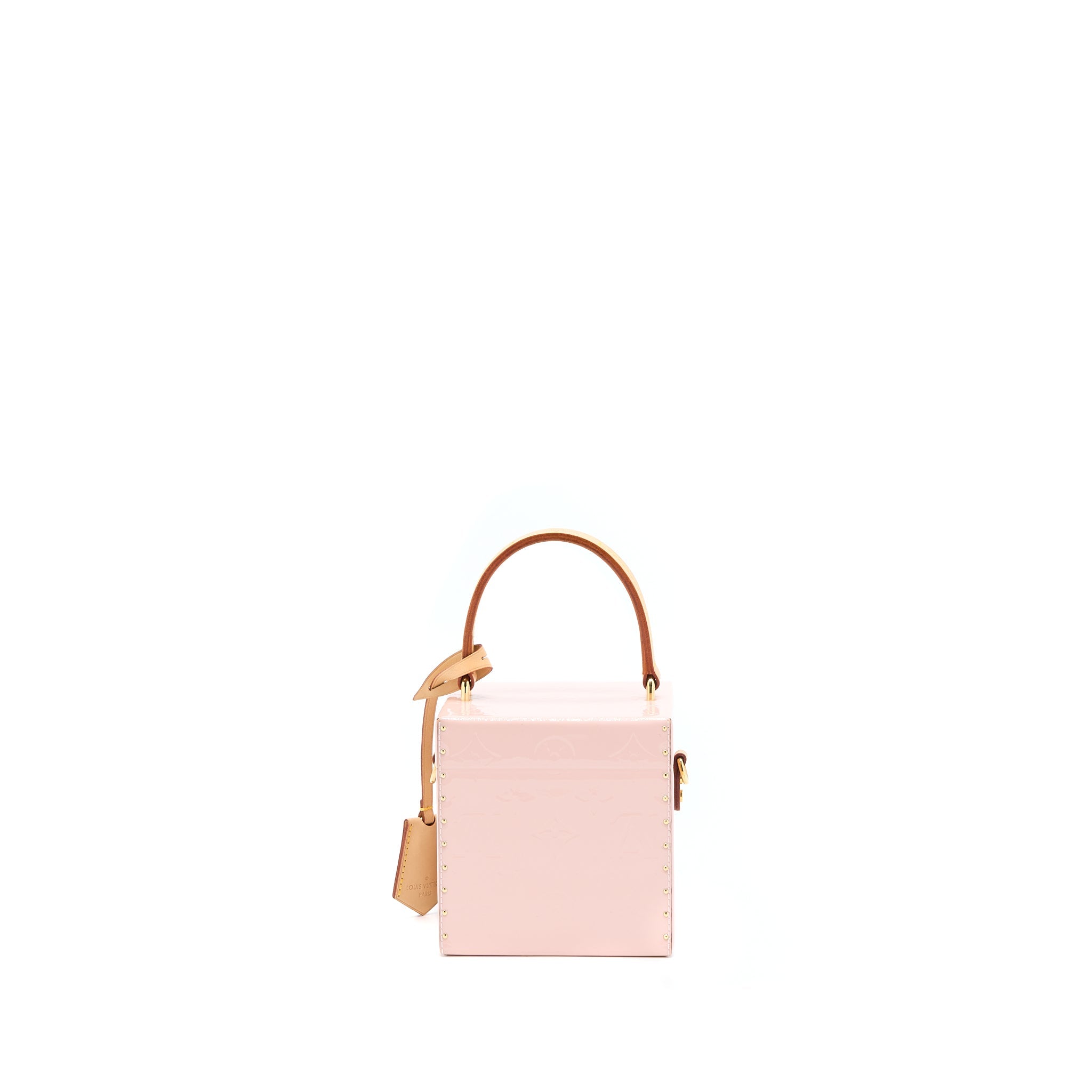 LOUIS VUITTON BLEECKER BOX BAG VERNIS PINK GHW