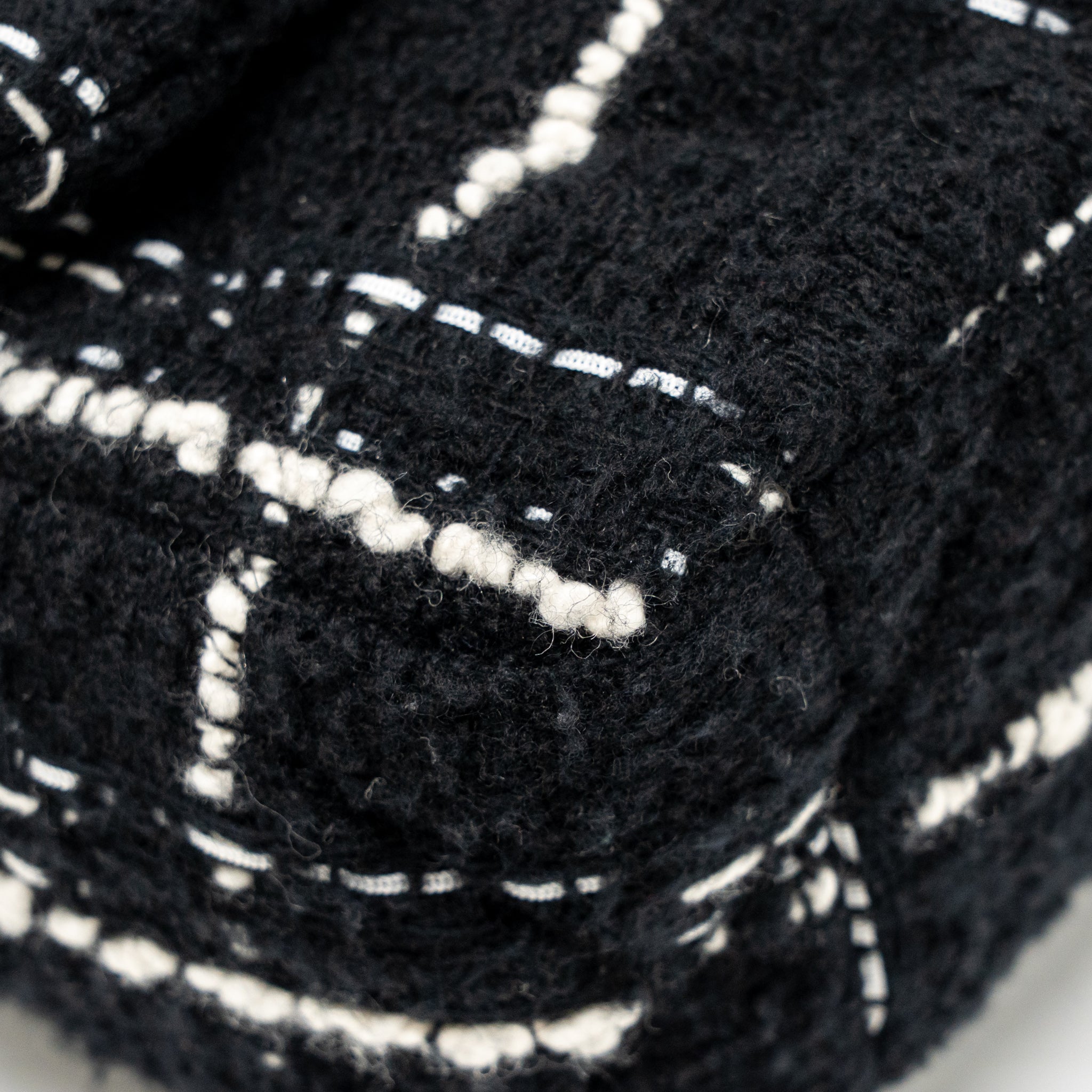 CHANEL SMALL 19 BAG TWEED BLACK / WHITE MULTICOLOUR HARDWARE (MICROCHIP)