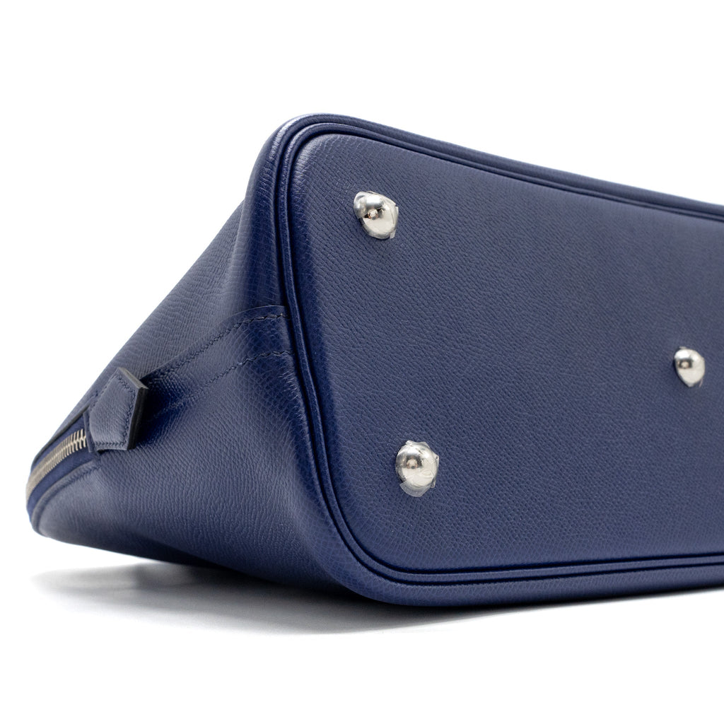 HERMES BOLIDE 1923 30 EPSOM BLUE/MULTICOLOUR SHW