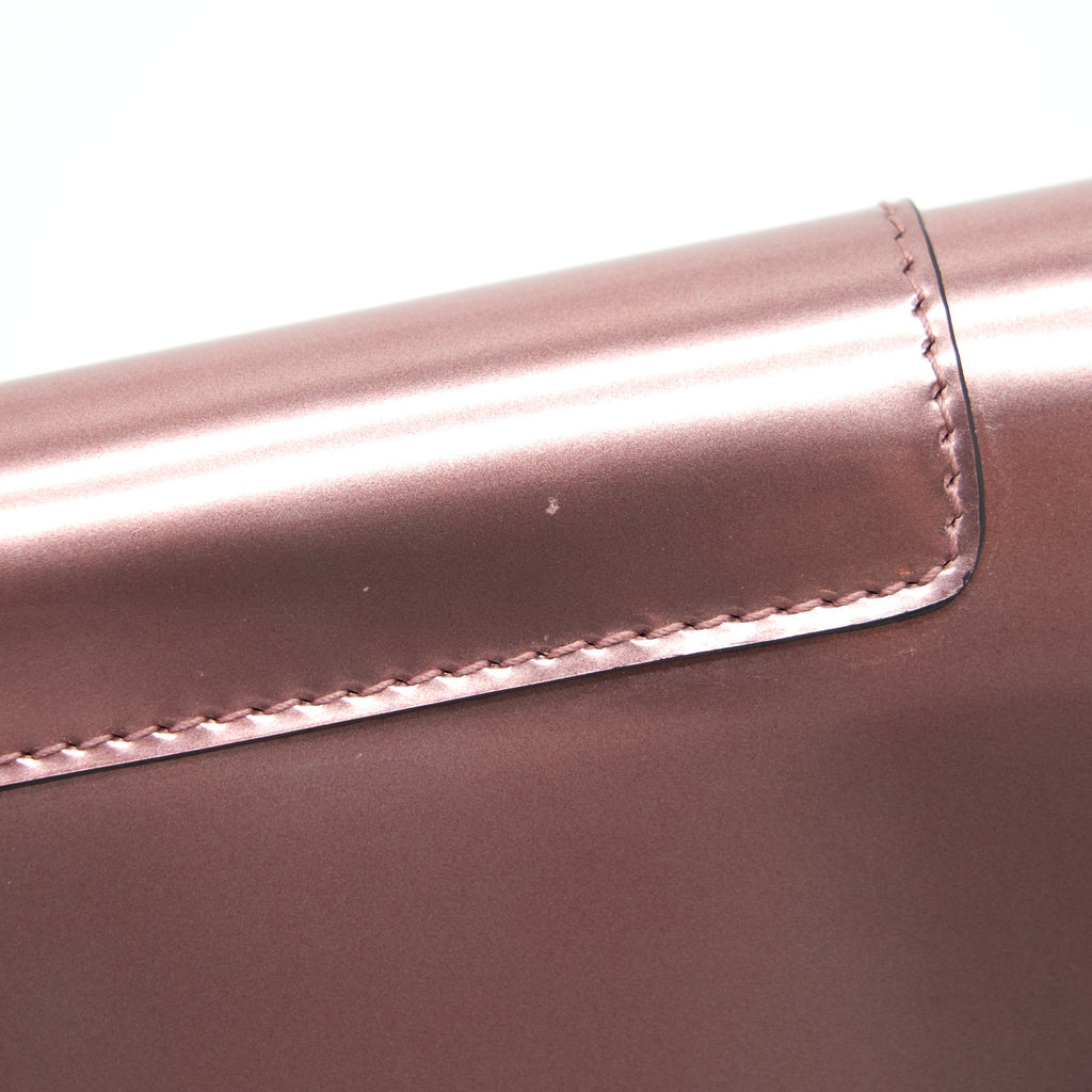 BVLGARI SERPENTI COMPACT WALLET PATENT PINK