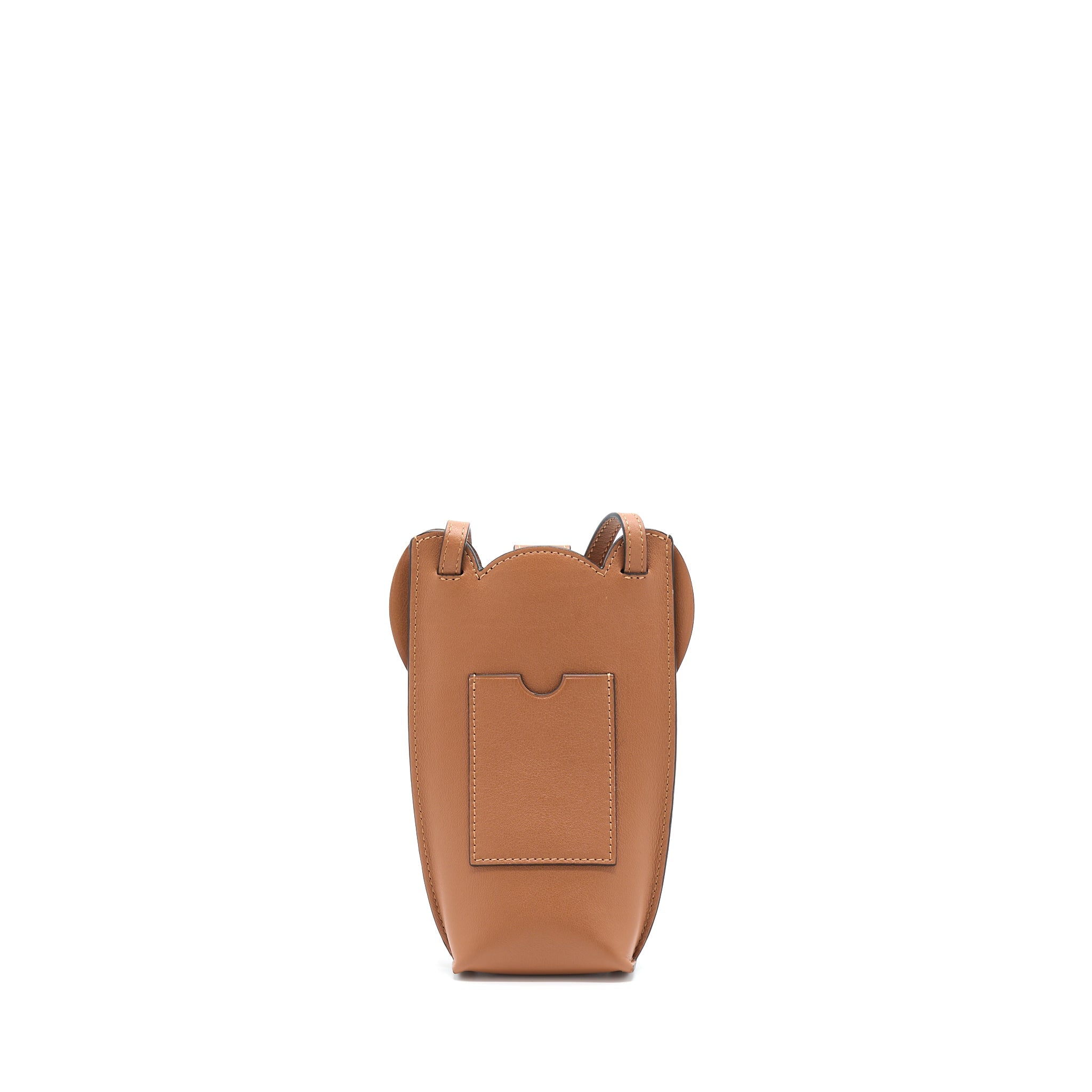 LOEWE ELEPHANT PHONE POCKET CALFSKIN TAN