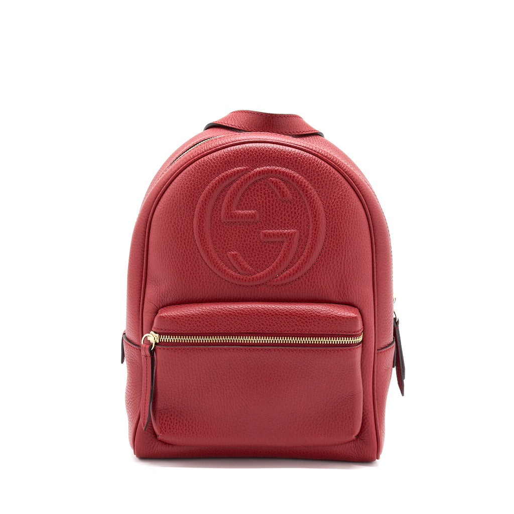 GUCCI SOHO CHAIN BACKPACK RED GHW